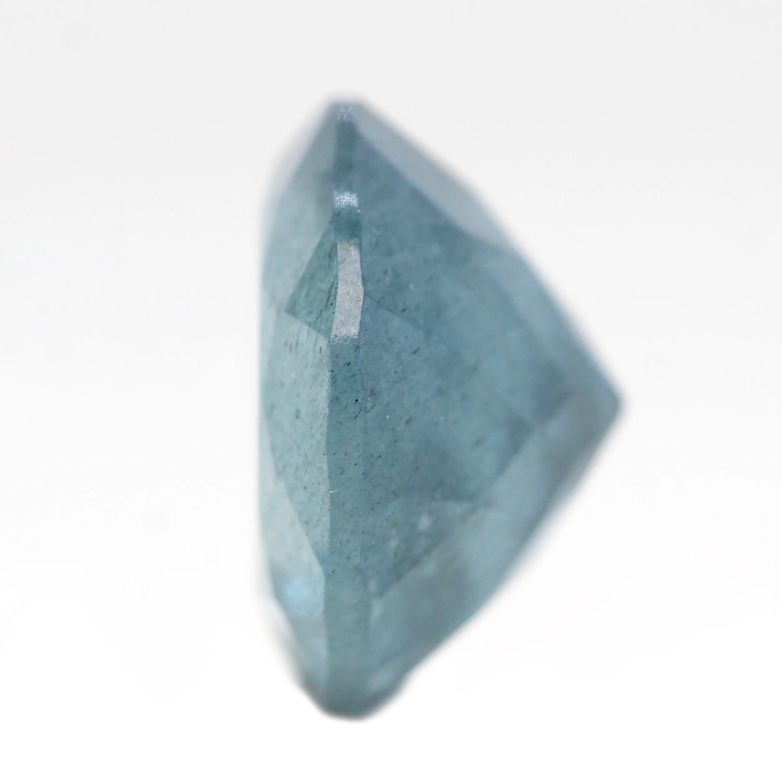 4.36 Carat Round Mossy Aquamarine for Custom Work - Inventory Code AQUA436 - Image 5
