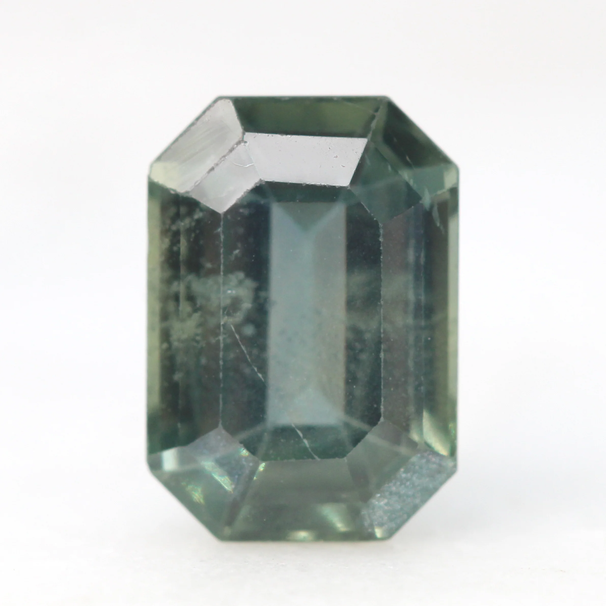 4.52 Carat Teal Color Change Emerald Cut Madagascar Sapphire for Custom Work - Inventory Code TGPS5452