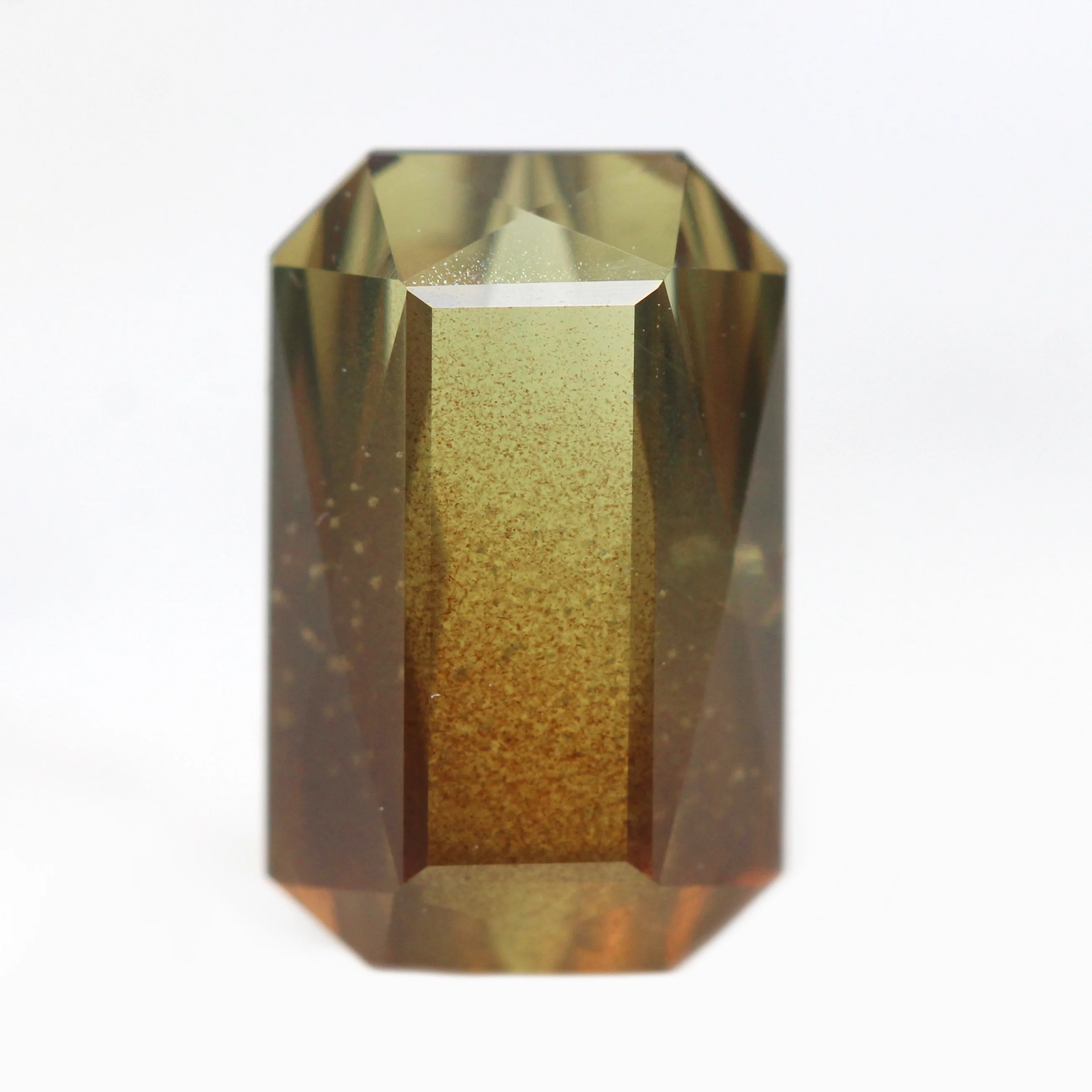 4.53 Carat Emerald Cut Golden Brown Sapphire for Custom Work - Inventory Code EBS453