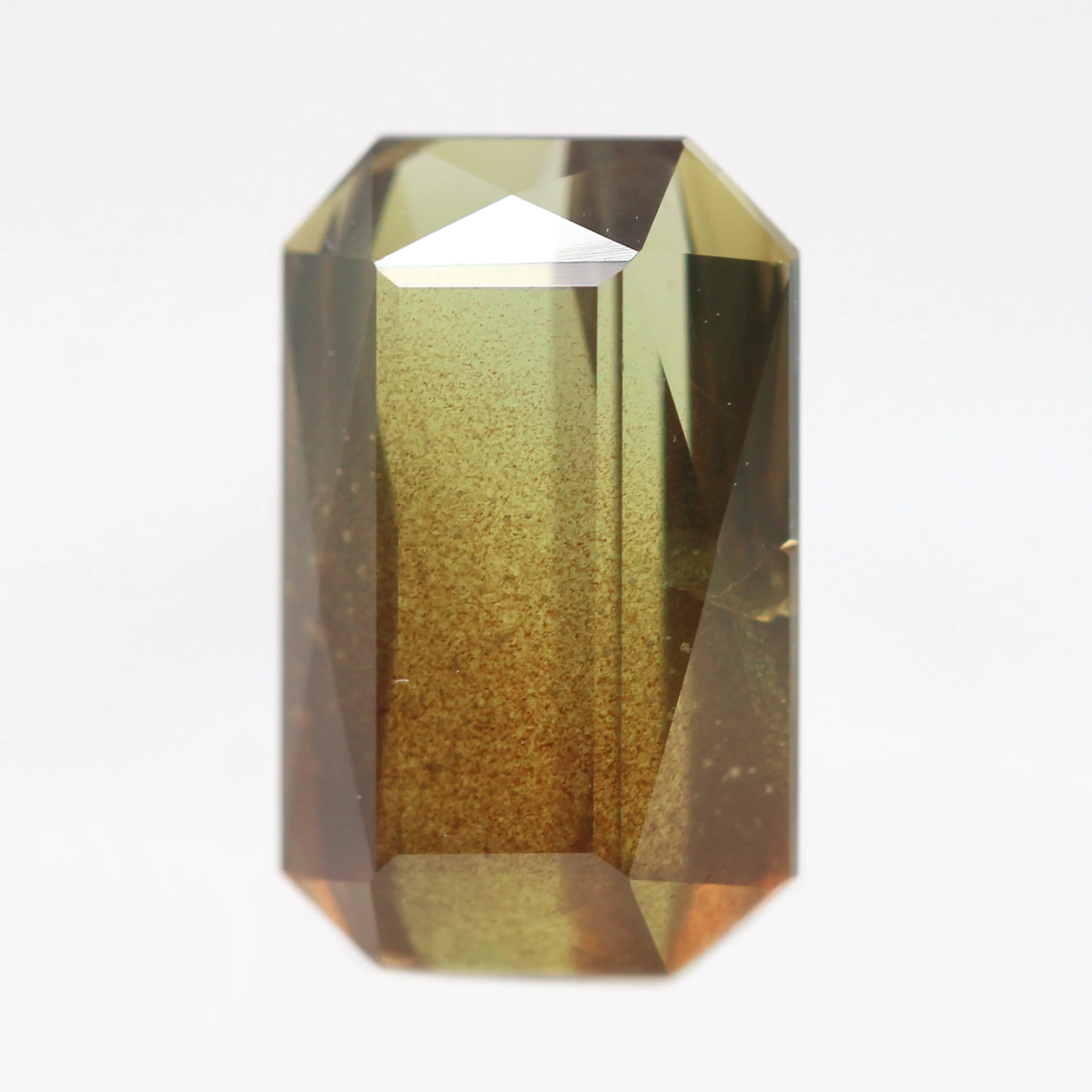 4.53 Carat Emerald Cut Golden Brown Sapphire for Custom Work - Inventory Code EBS453 - Image 3