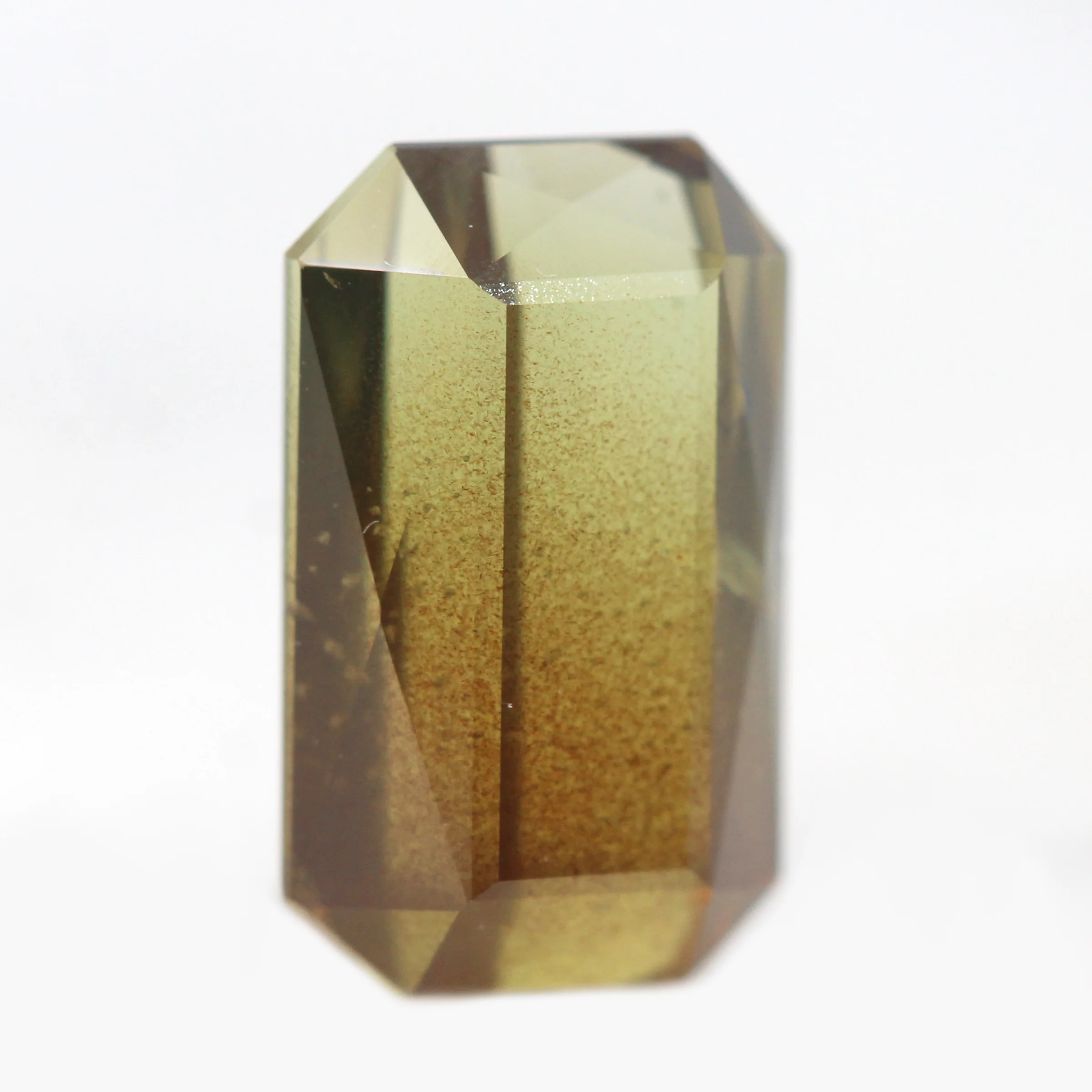 4.53 Carat Emerald Cut Golden Brown Sapphire for Custom Work - Inventory Code EBS453 - Image 4
