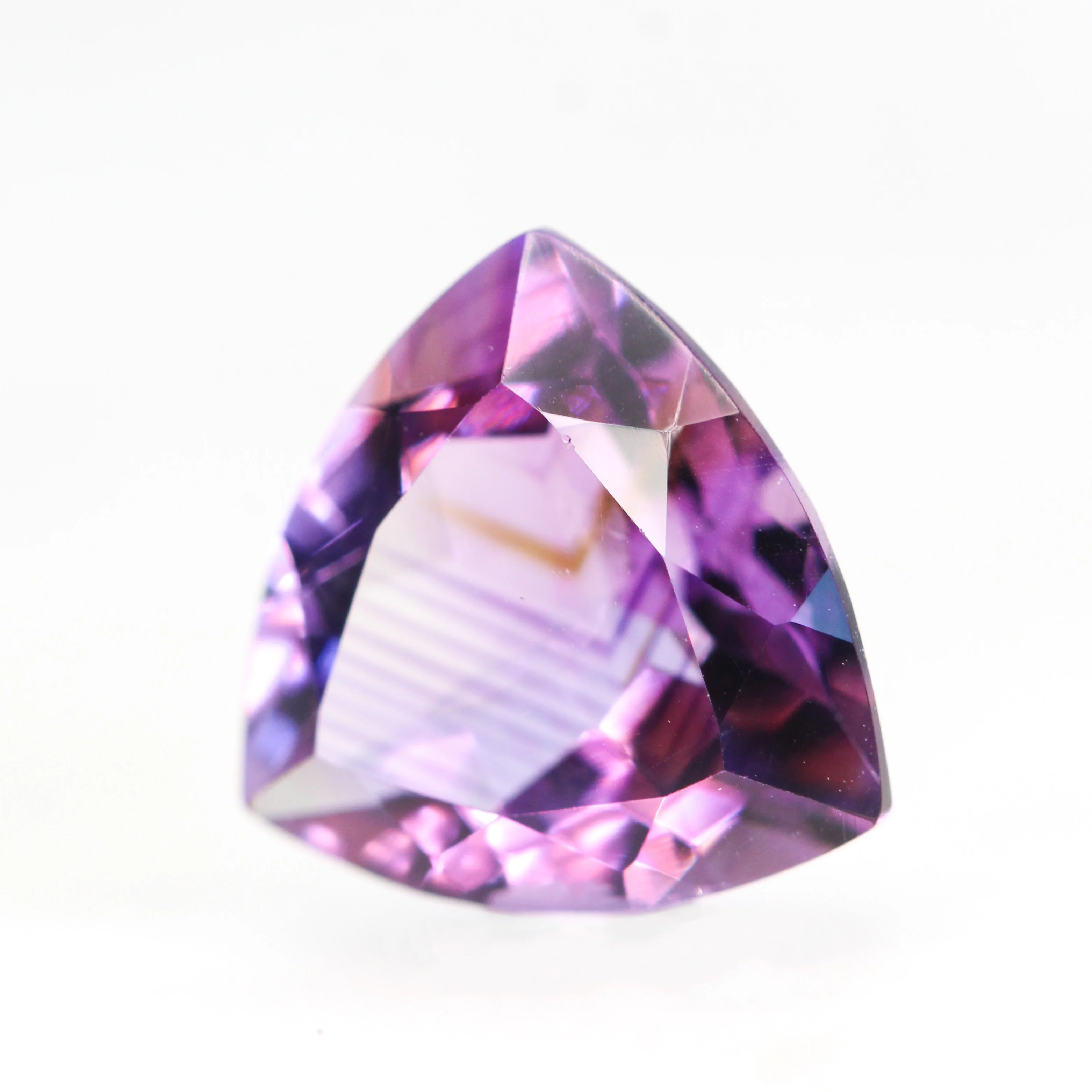 4.81 Carat Purple Trillion Cut Amethyst for Custom Work - Inventory Code TPA481 - Image 3
