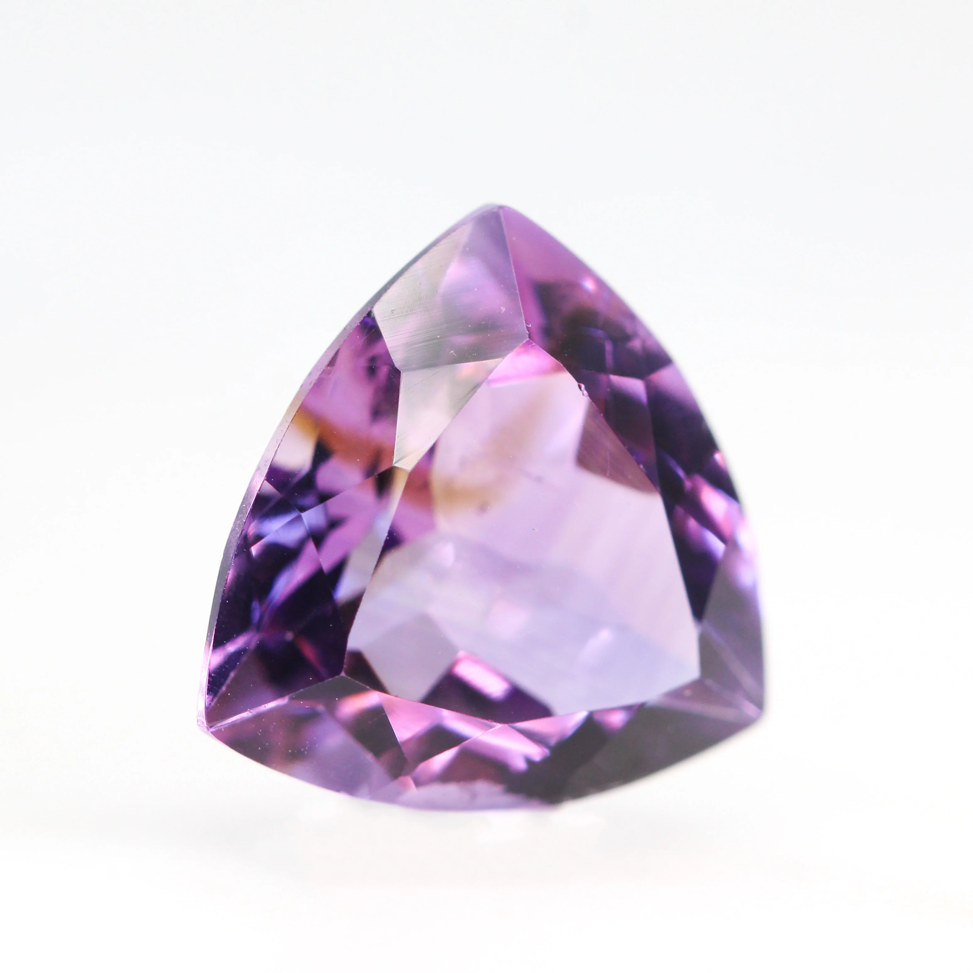 4.81 Carat Purple Trillion Cut Amethyst for Custom Work - Inventory Code TPA481 - Image 4