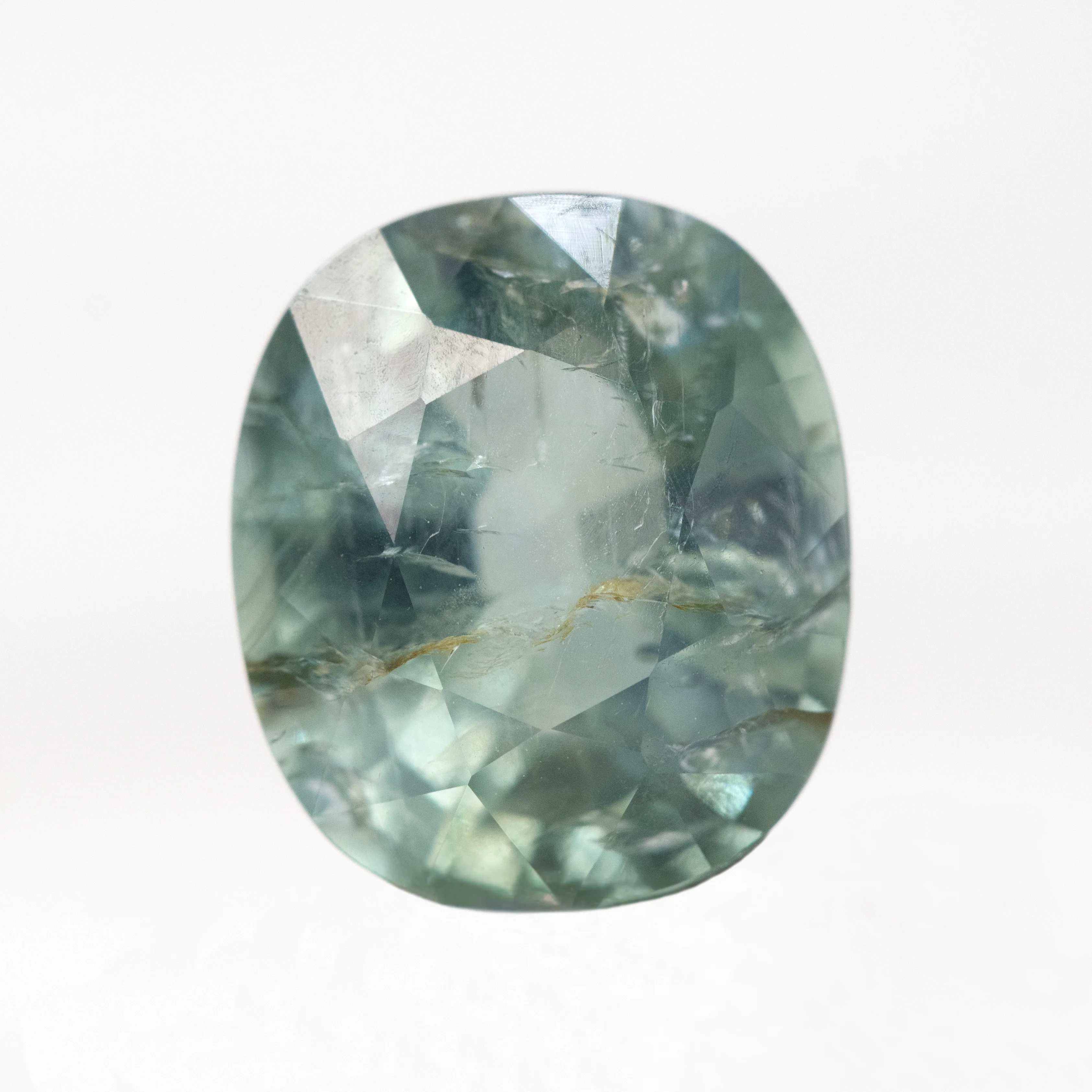 4.83 Carat Teal Oval Sapphire for Custom Work - Inventory Code TOS483