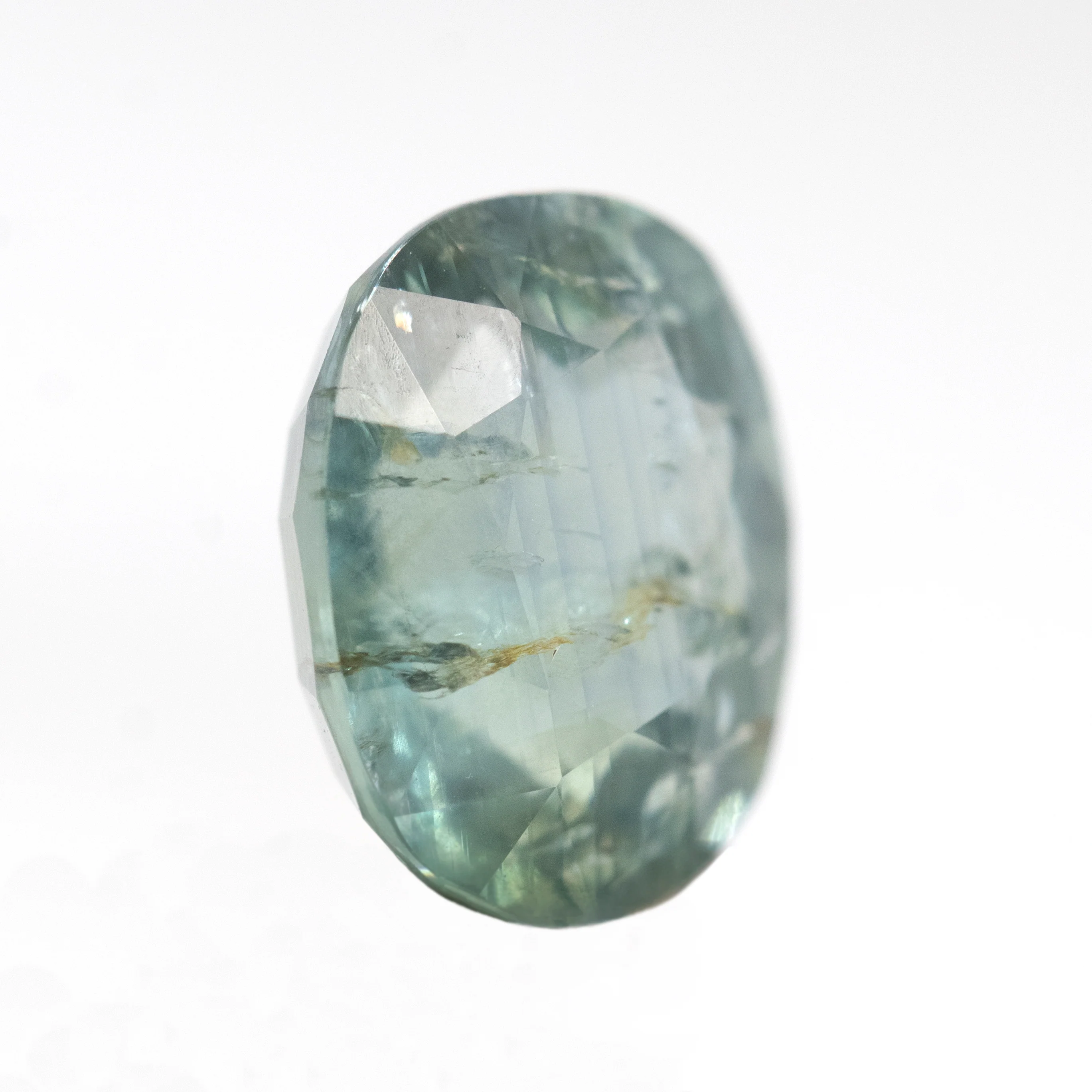 4.83 Carat Teal Oval Sapphire for Custom Work - Inventory Code TOS483 - Image 3