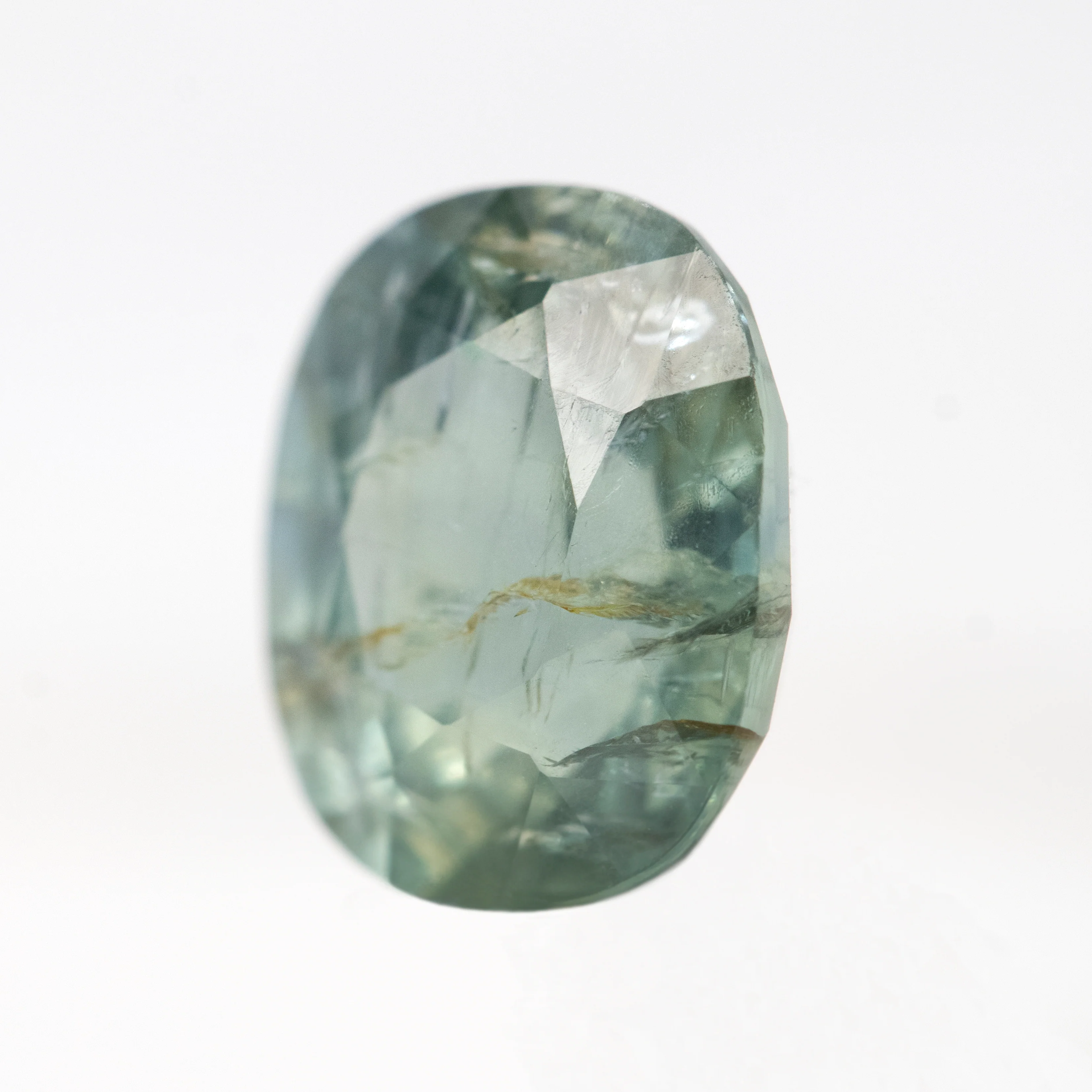 4.83 Carat Teal Oval Sapphire for Custom Work - Inventory Code TOS483 - Image 4