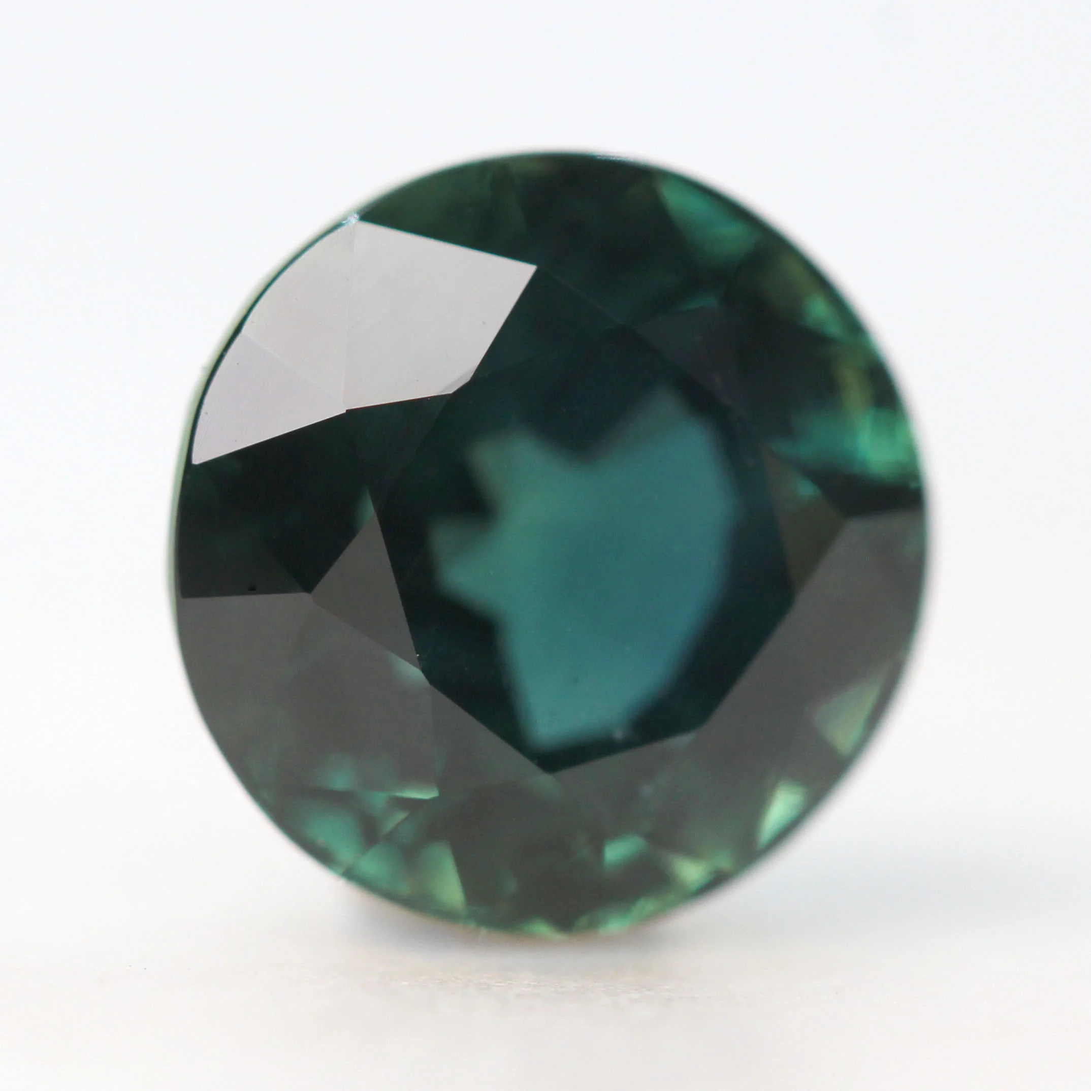 4.87 Carat GIA Certified Round Dark Green Sapphire for Custom Work - Inventory Code RGSAP487 - Image 4
