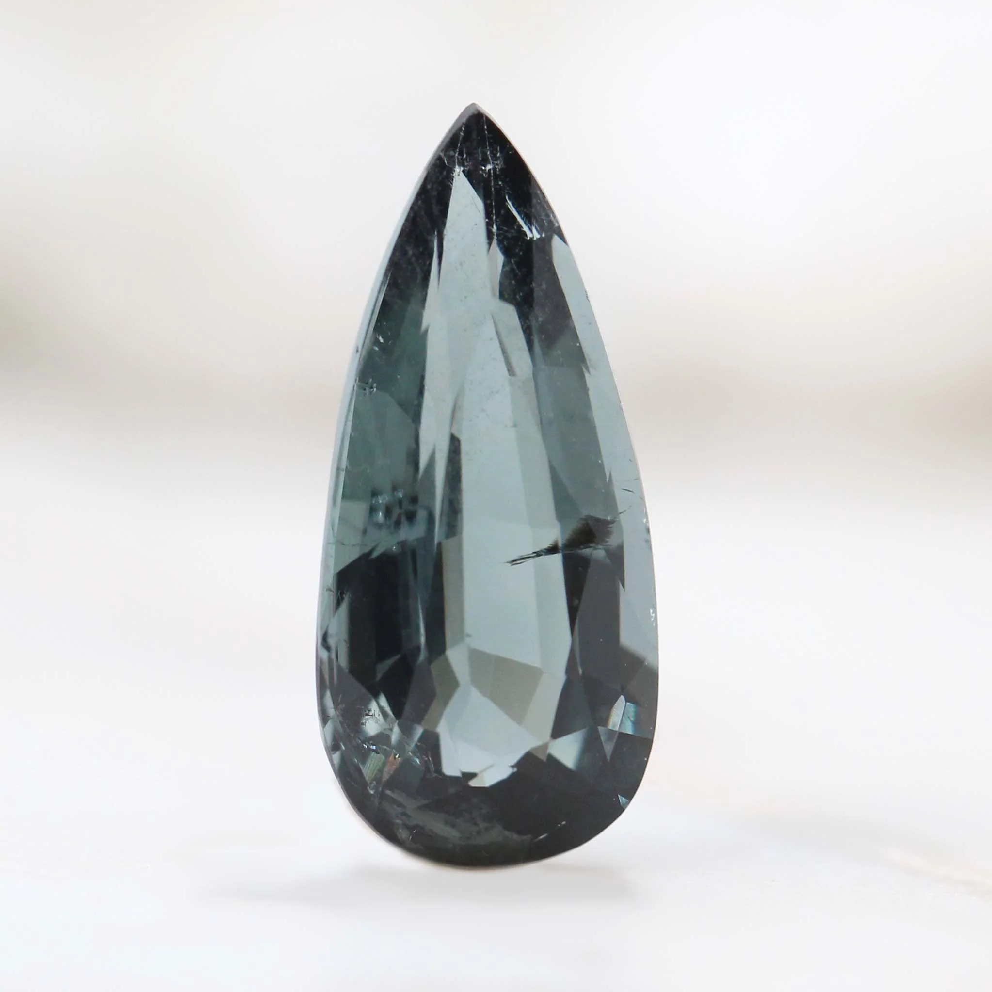 5.02 Carat Blue Pear Indicolite Tourmaline for Custom Work - Inventory Code IBP502 - Image 3