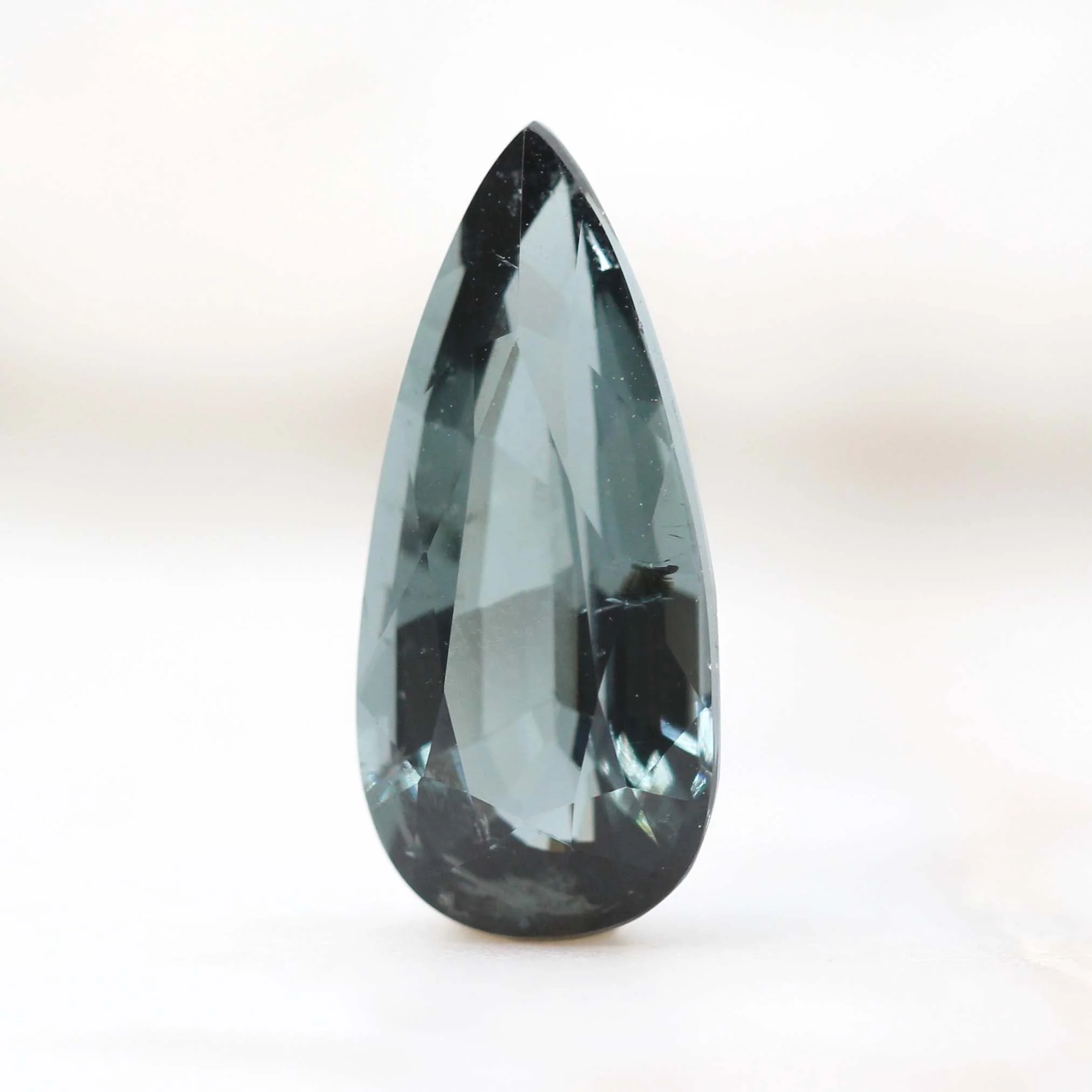 5.02 Carat Blue Pear Indicolite Tourmaline for Custom Work - Inventory Code IBP502 - Image 4