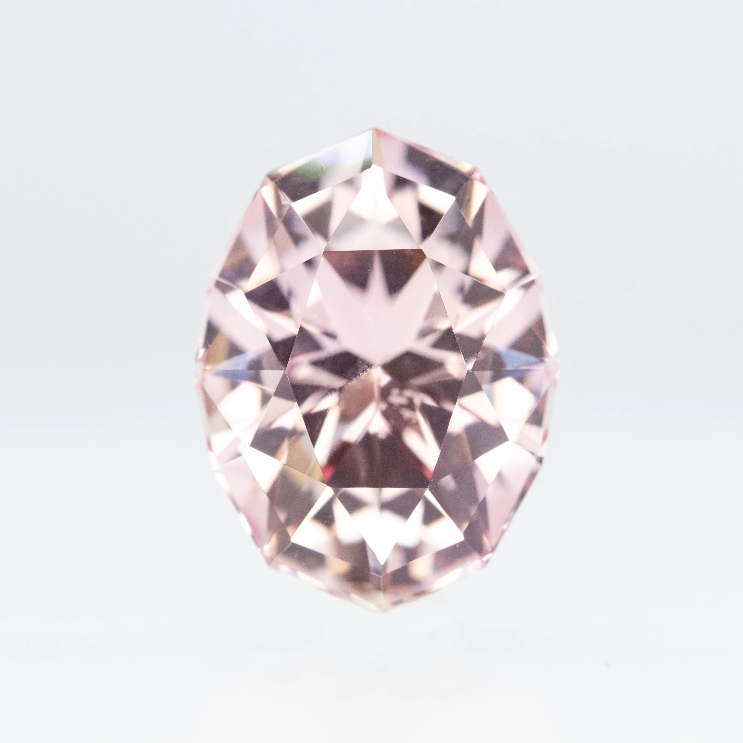 5.26 Carat Pink Geometric Oval Lab Grown Sapphire for Custom Work - Inventory Code LGPS526