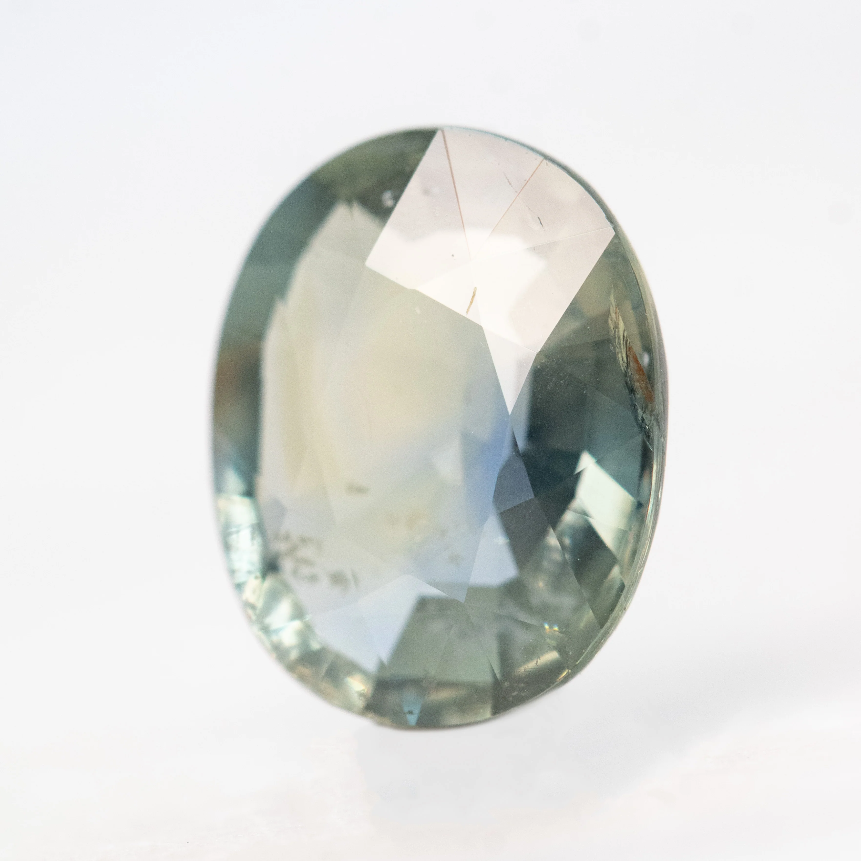 5.73 Carat Clear Earthy Oval Sapphire for Custom Work - Inventory Code CTOS573 - Image 3