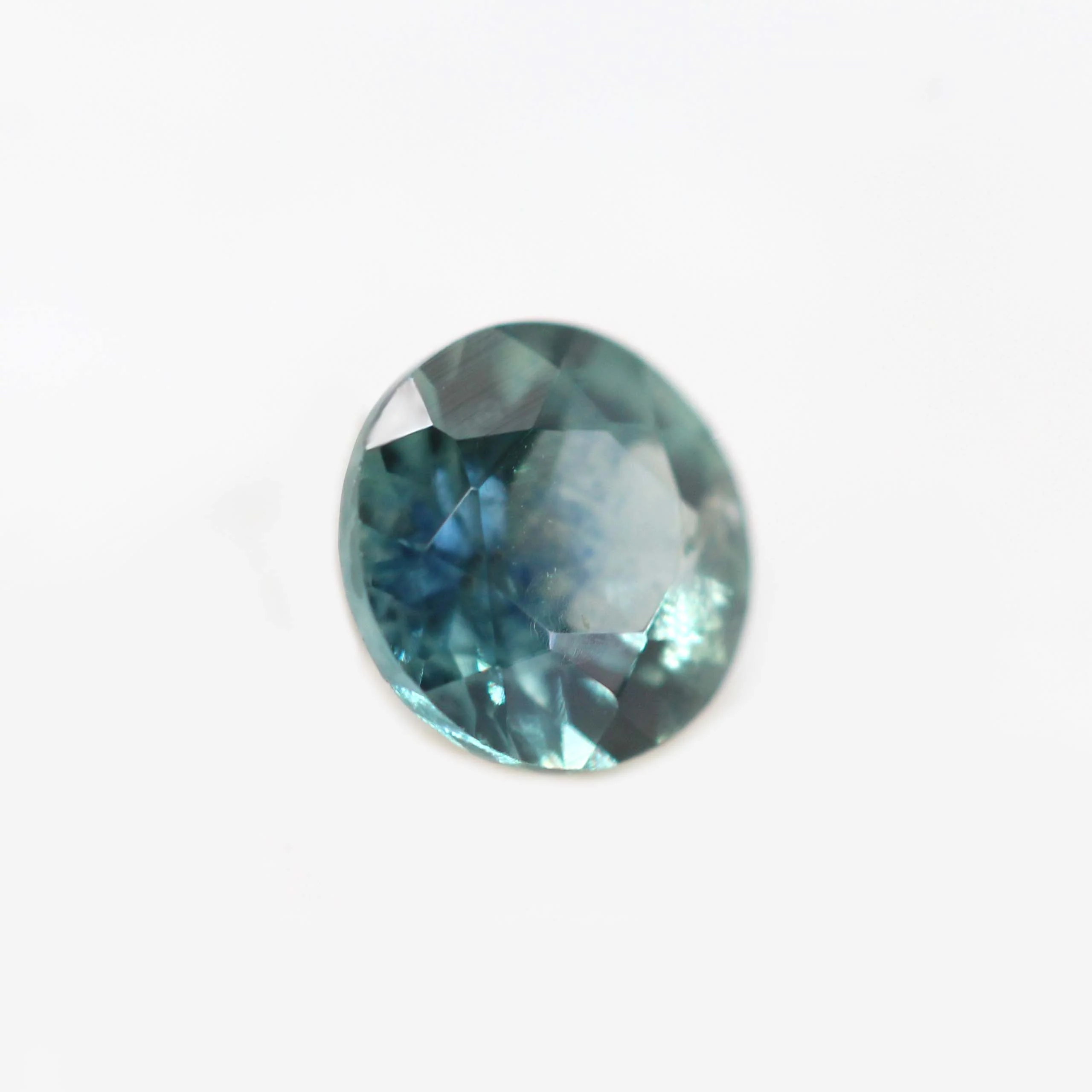 0.50 Carat Round Teal Montana Sapphire for Custom Work - Inventory Code TRMS057 - Image 6