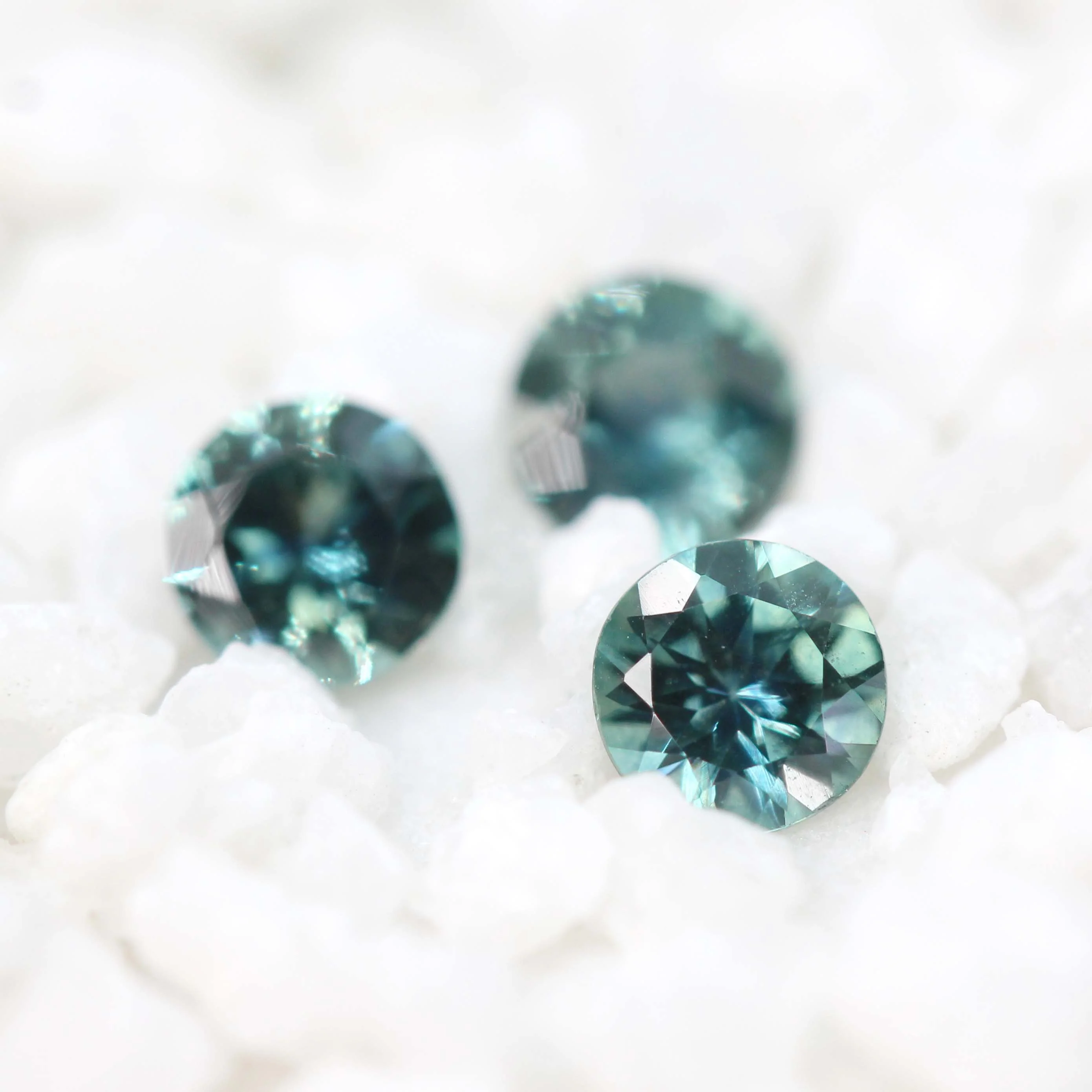 0.50 Carat Round Teal Montana Sapphire for Custom Work - Inventory Code TRMS057 - Image 8