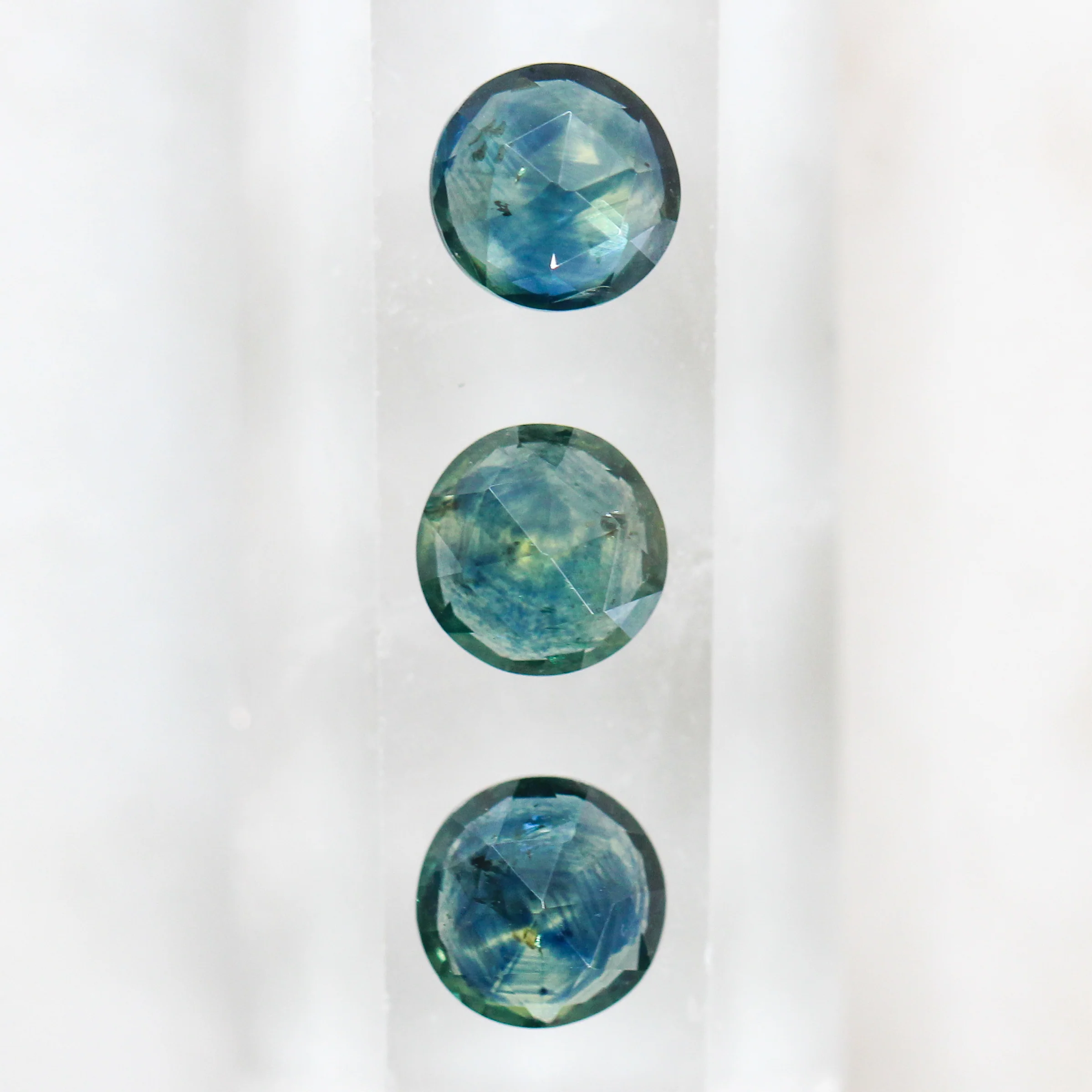 1.05 Carat Round Teal Montana Sapphire for Custom Work - Inventory Code BRMS106 - Image 7