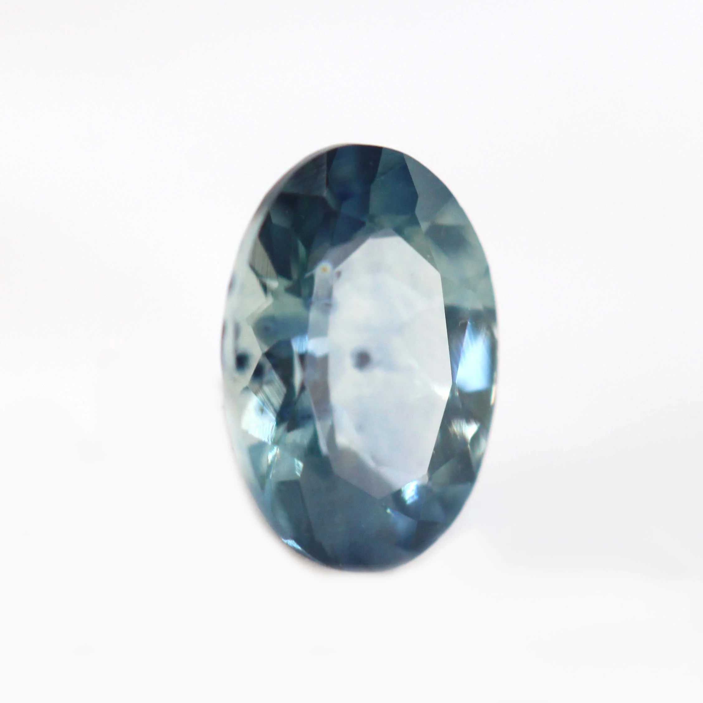 0.50 Carat Teal Oval Montana Sapphire for Custom Work - Inventory Code TOMS054 - Image 4