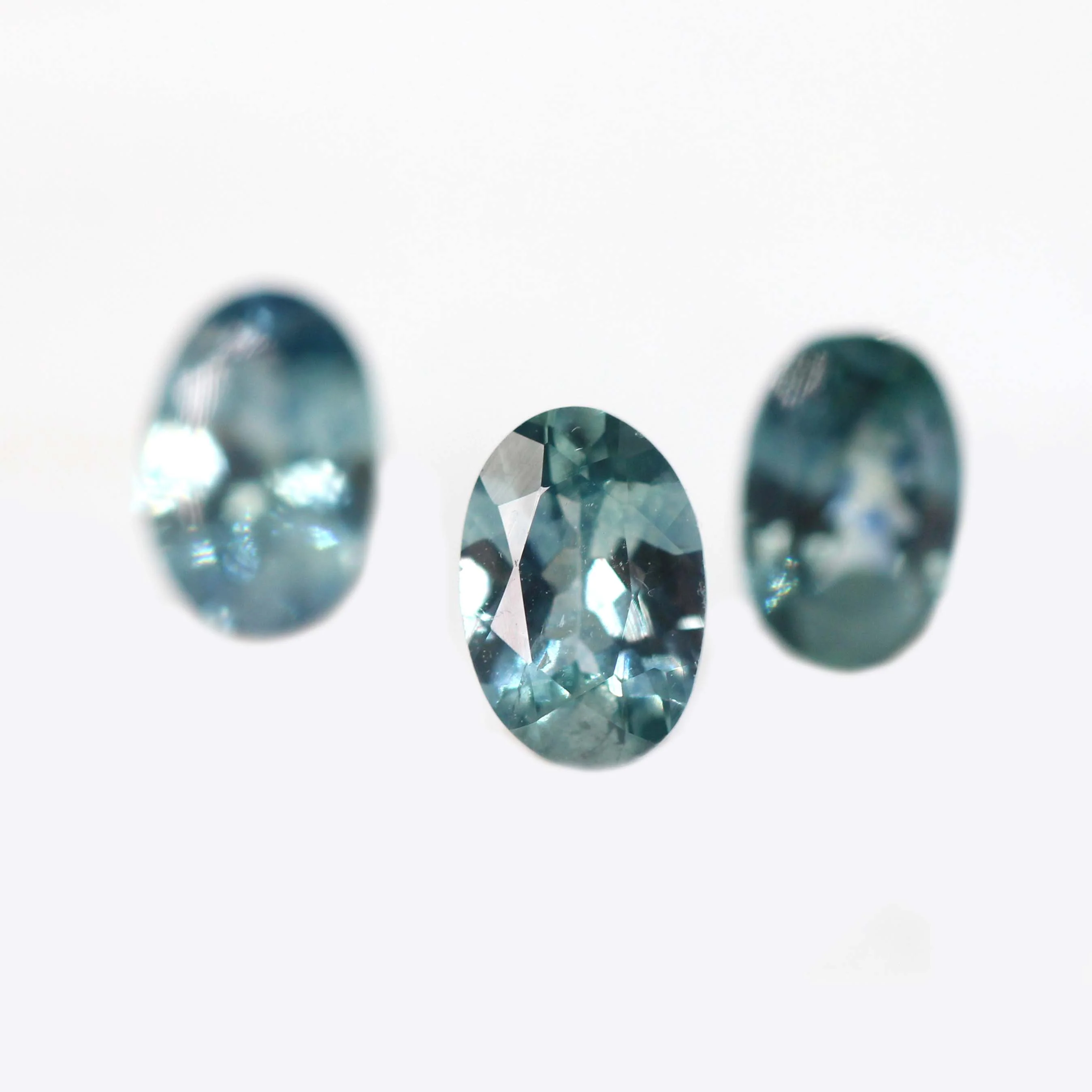 0.50 Carat Teal Oval Montana Sapphire for Custom Work - Inventory Code TOMS054 - Image 6