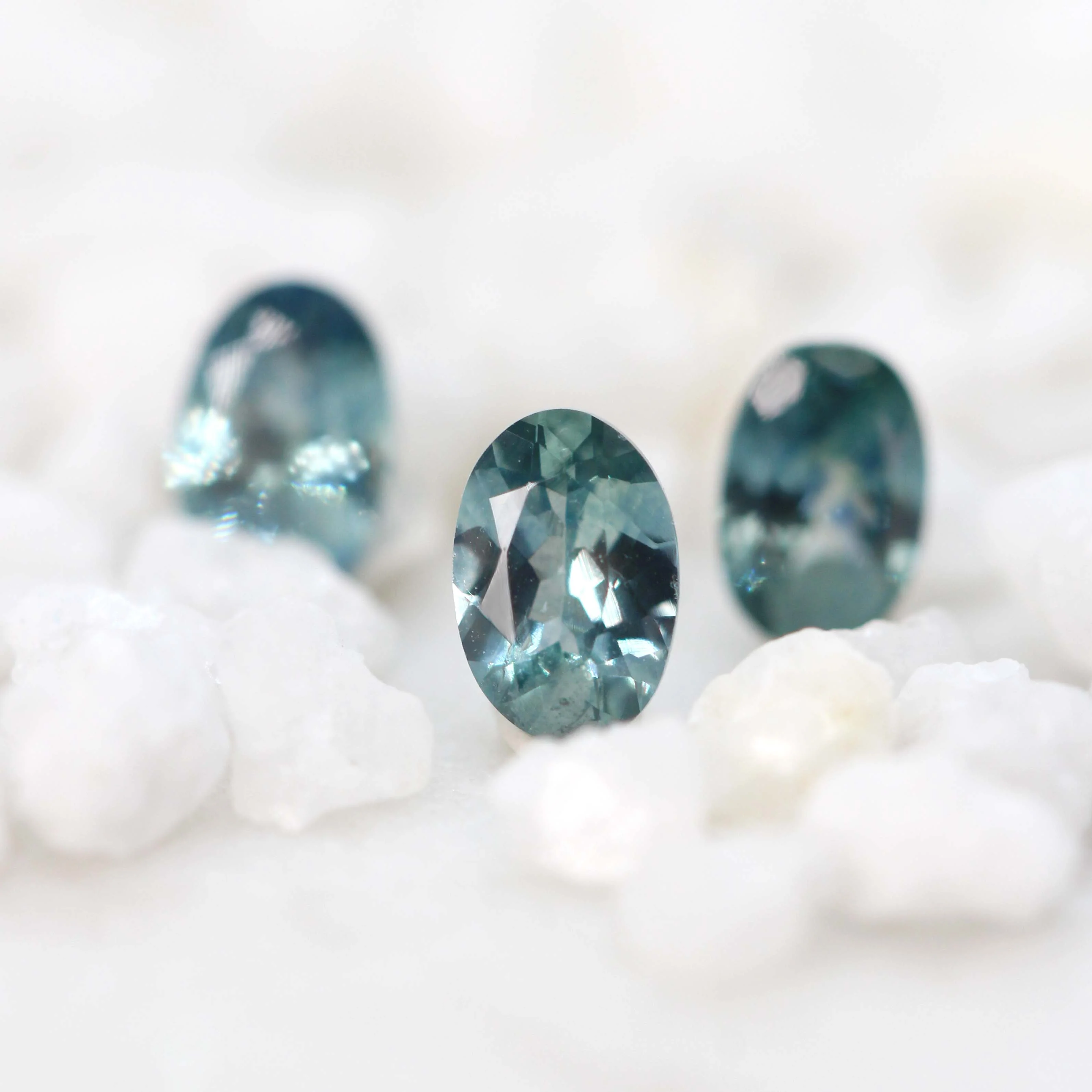 0.50 Carat Teal Oval Montana Sapphire for Custom Work - Inventory Code TOMS054 - Image 8