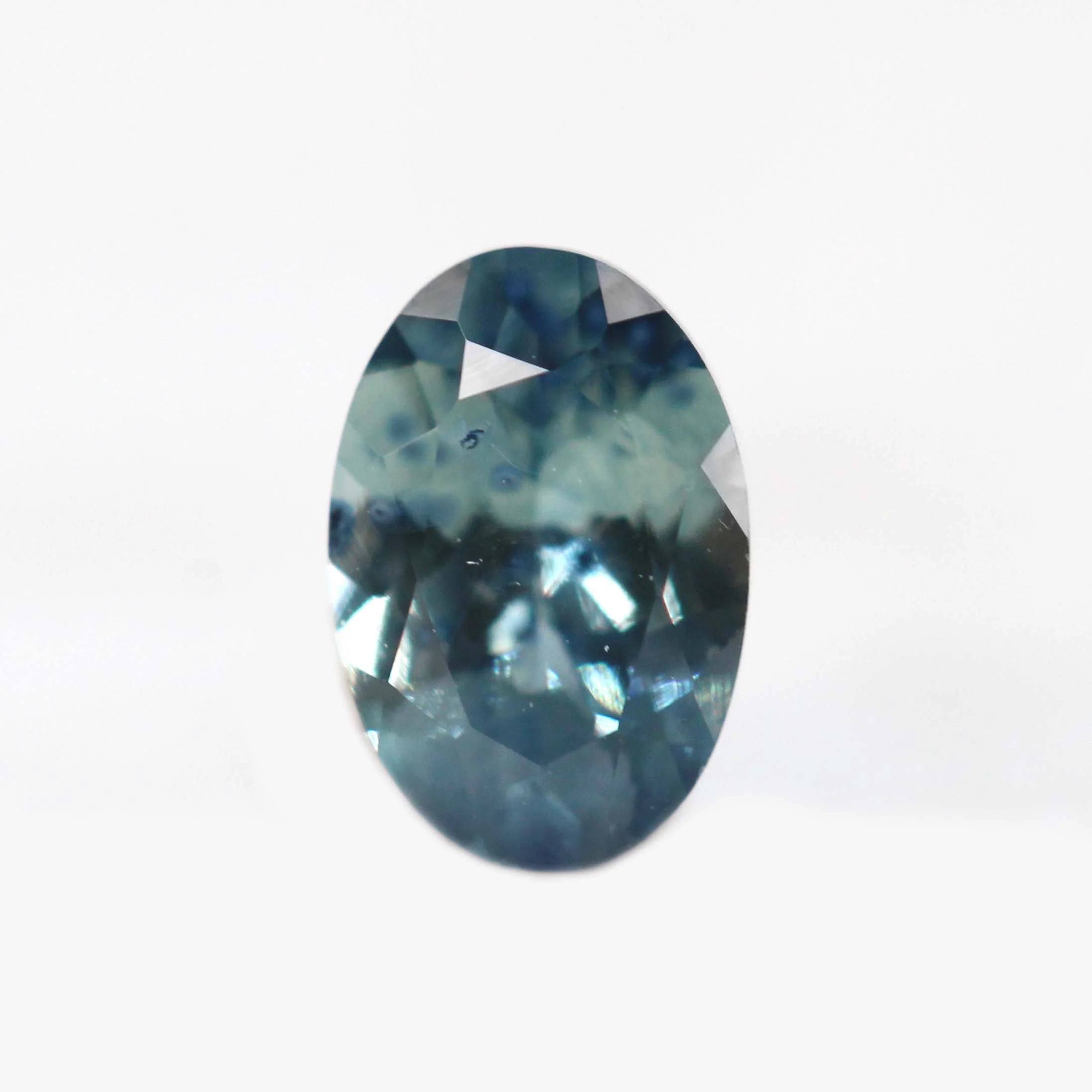 0.50 Carat Teal Oval Montana Sapphire for Custom Work - Inventory Code TOMS054 - Image 9