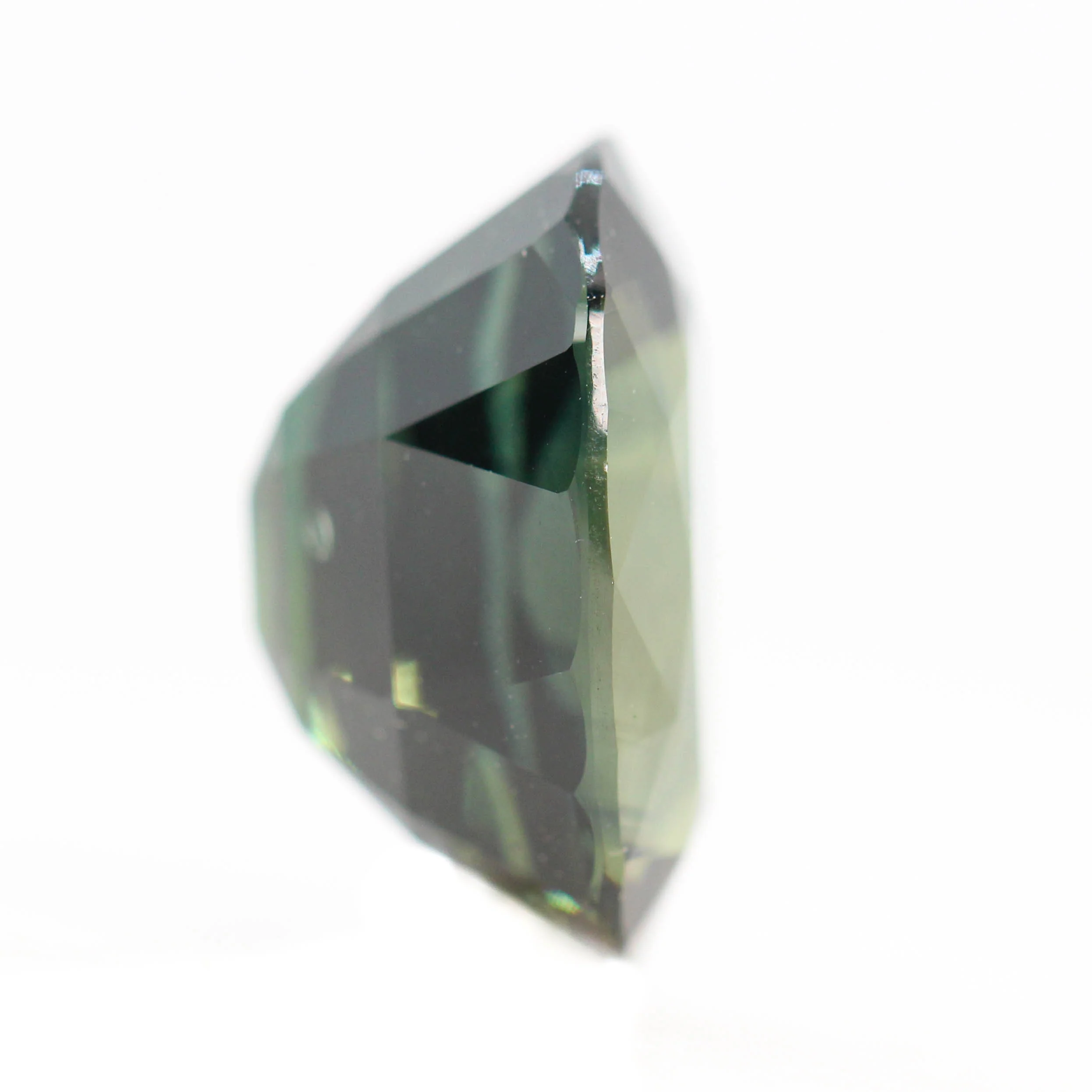 7.26 Carat Dark Teal Oval Sapphire for Custom Work - Inventory Code TOS726 - Image 5