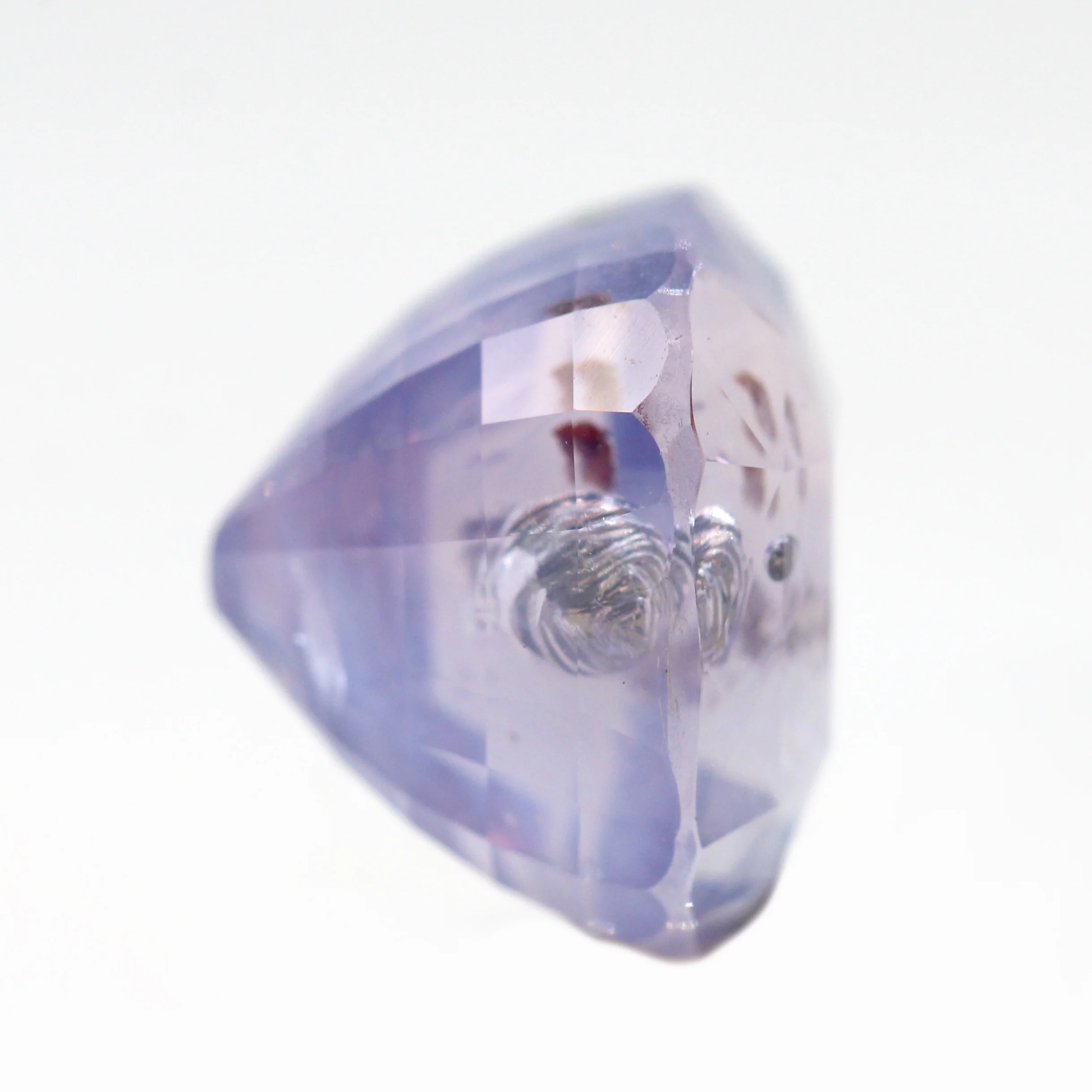 7.27 Carat Cushion Cut Purple Sapphire for Custom Work - Inventory Code PPCS727 - Image 5