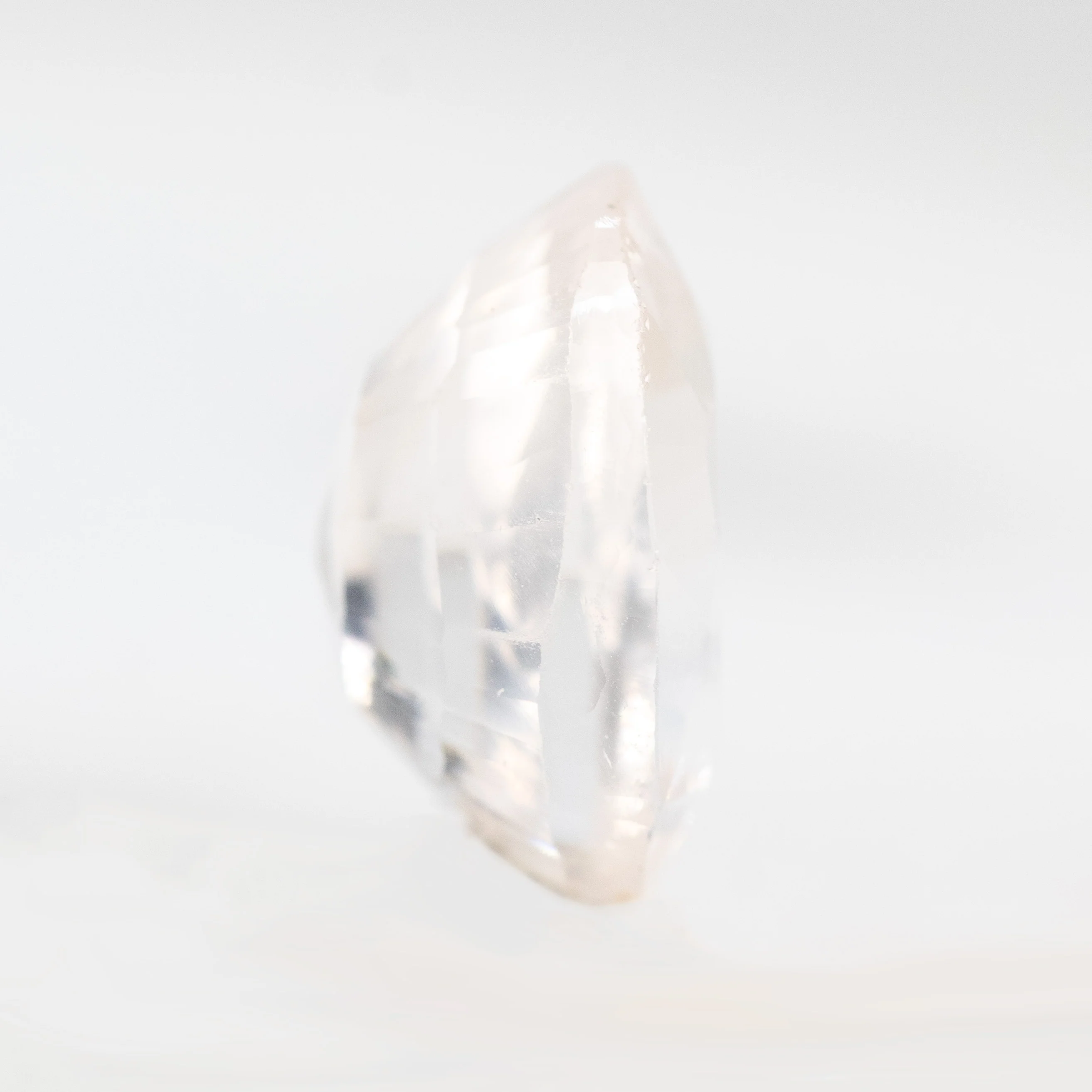 7.28 Carat Clear Oval Lab Grown Sapphire for Custom Work - Inventory Code COS728 - Image 5
