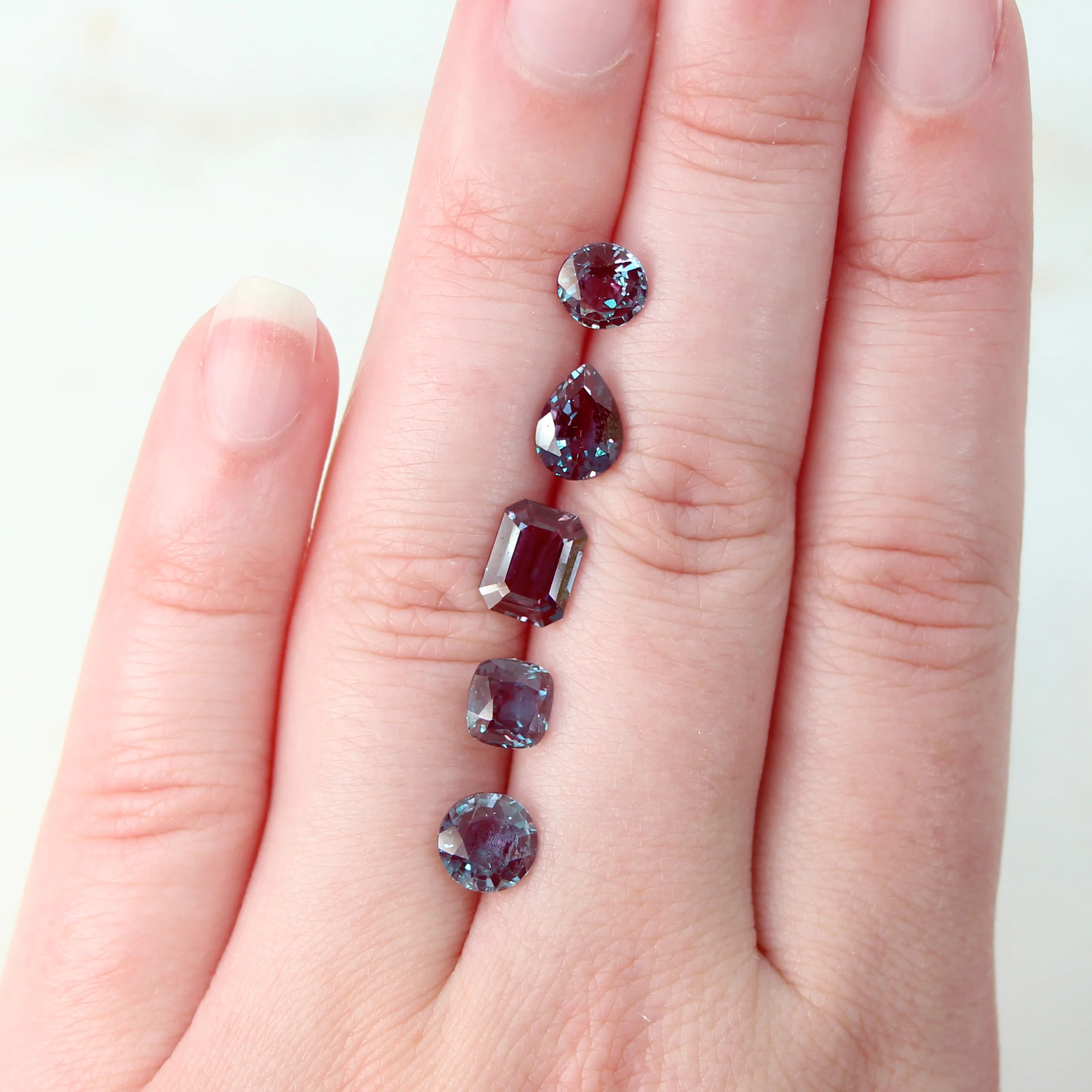 Lab Grown Alexandrite in the Shape of Your Choice for Custom Work - Inventory Code ALX100 - Image 10