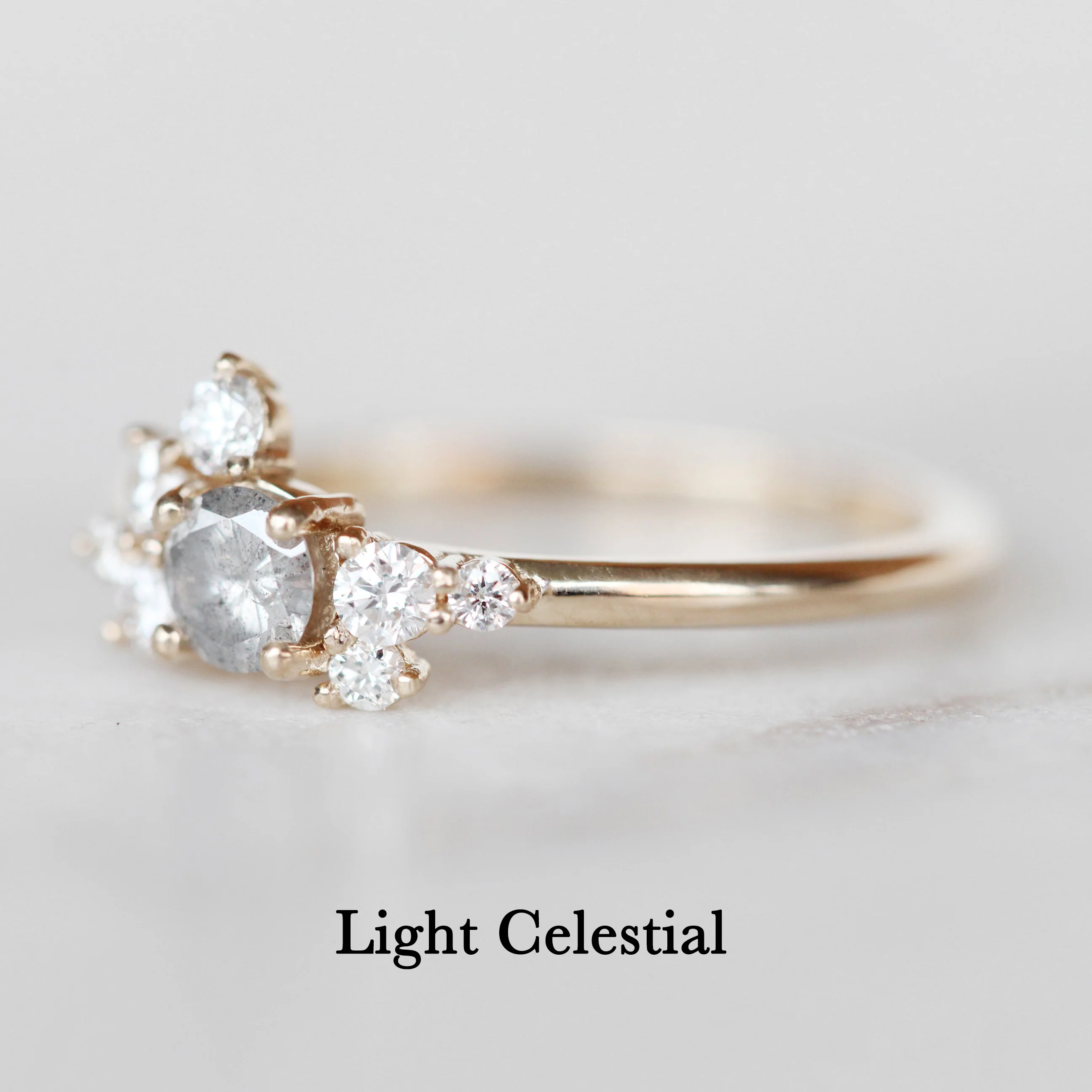 Baby Orion Stackable Ring - Pick Your Diamond Tone - Made to Order - Image 4