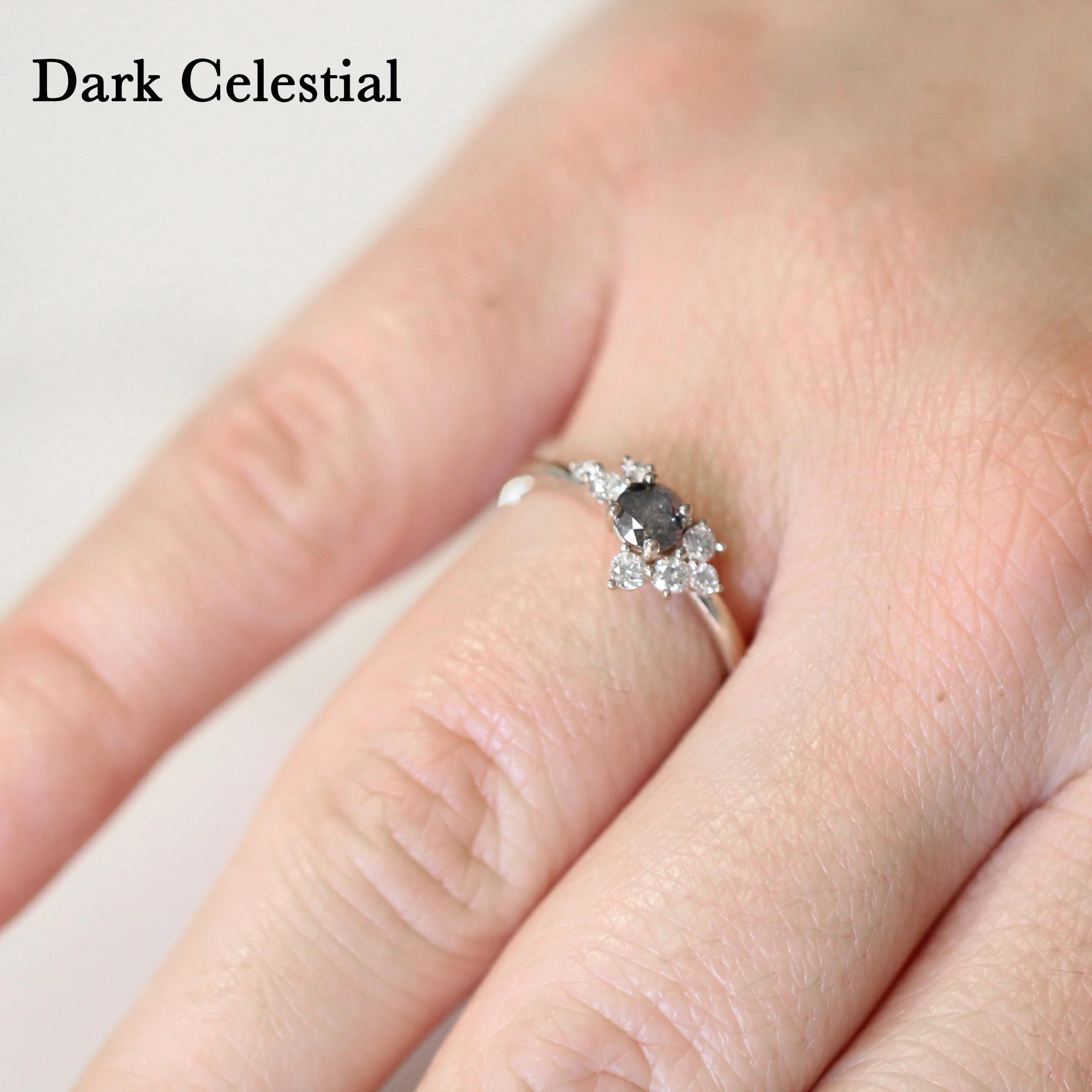 Baby Orion Stackable Ring - Pick Your Diamond Tone - Made to Order - Image 9