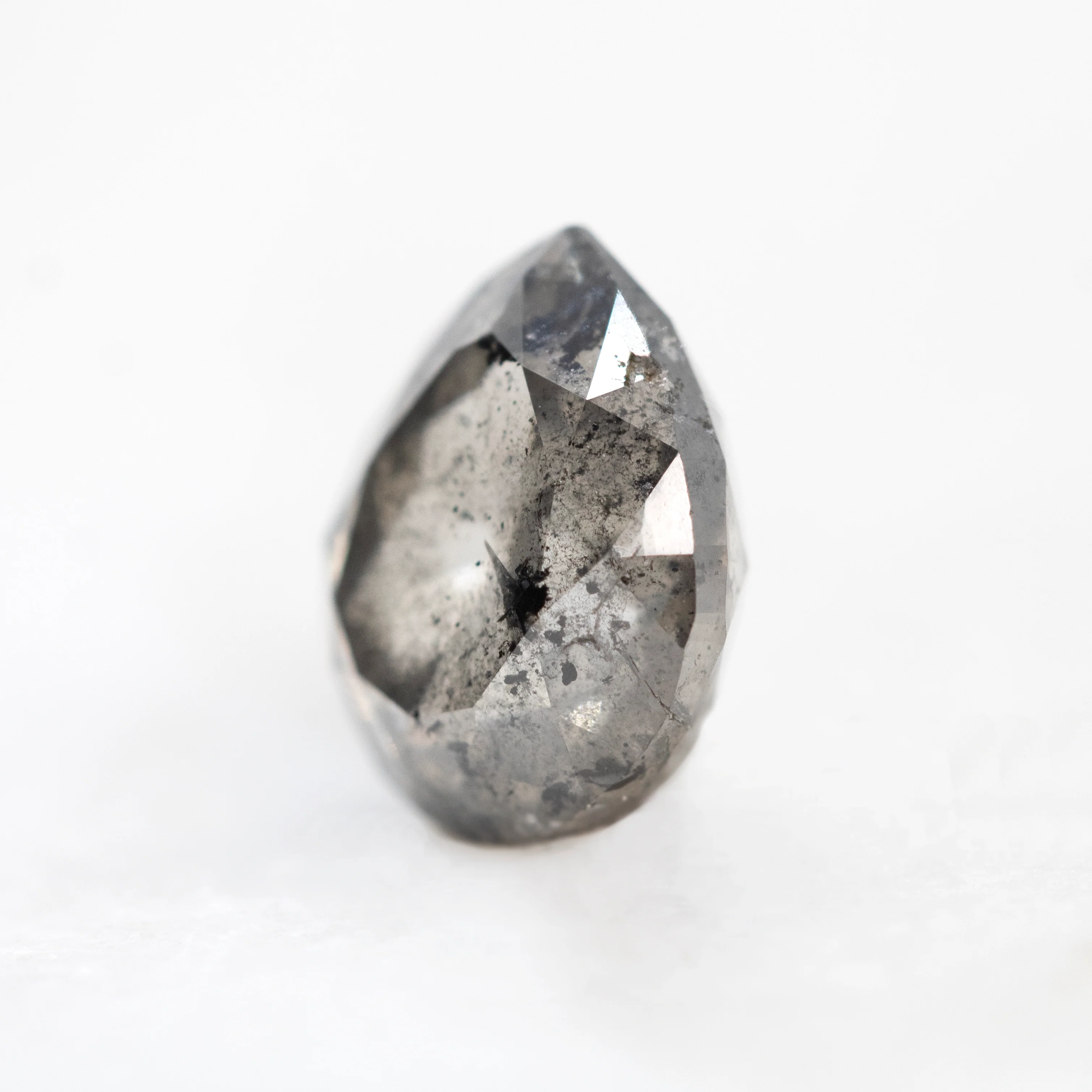 2.52 Carat Gray Pear Salt and Pepper Diamond for Custom Work - Inventory Code SGP252 - Image 3