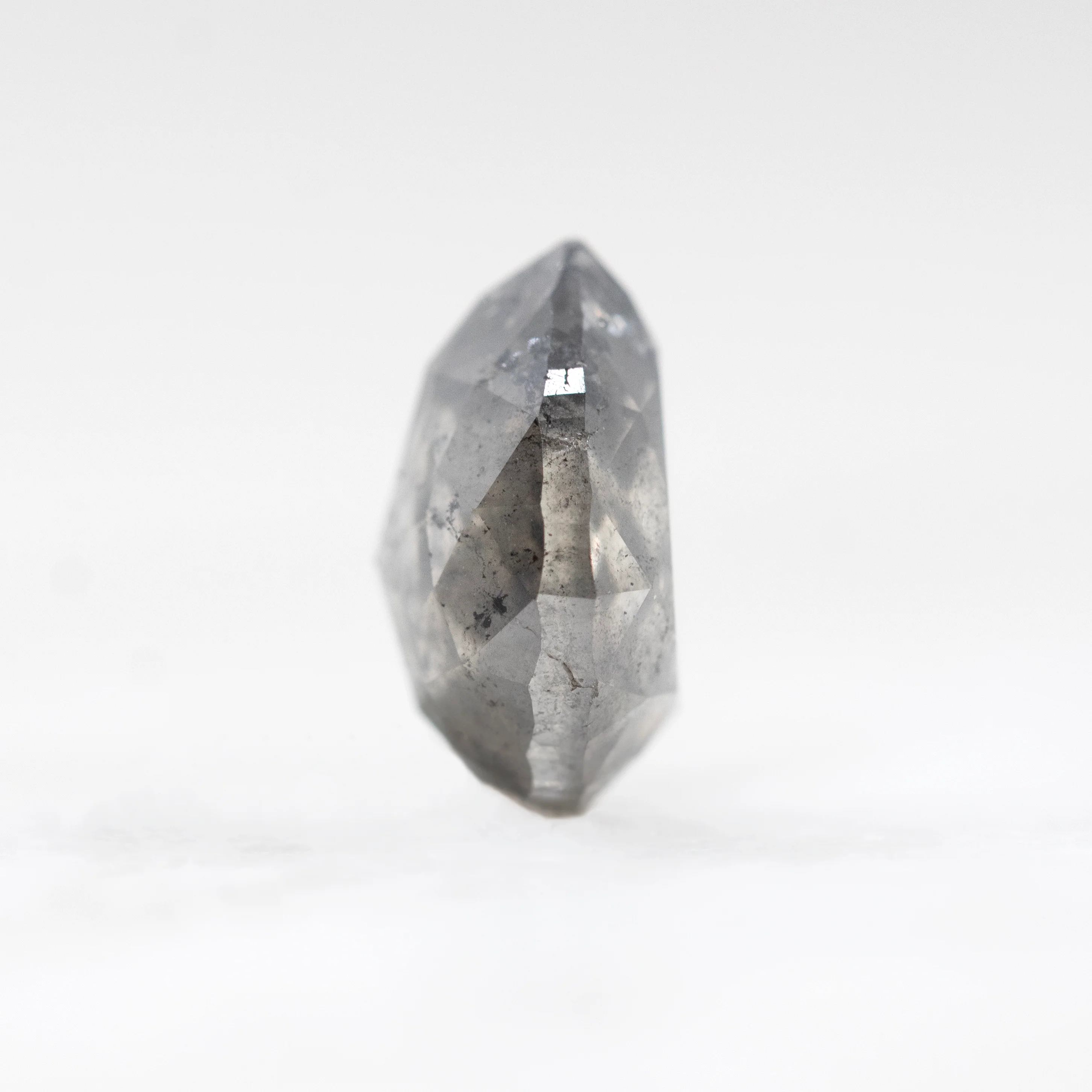 2.52 Carat Gray Pear Salt and Pepper Diamond for Custom Work - Inventory Code SGP252 - Image 4