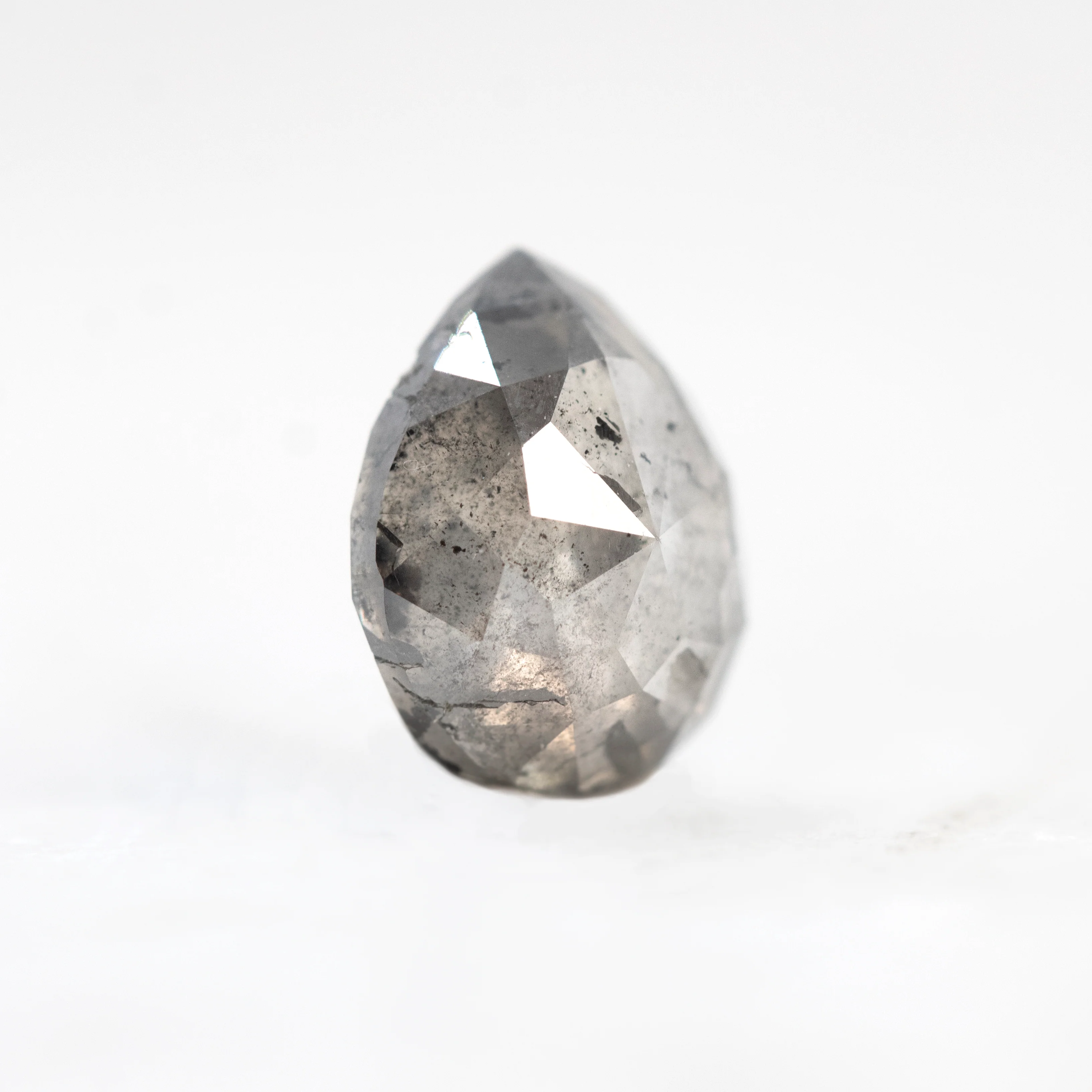 2.52 Carat Gray Pear Salt and Pepper Diamond for Custom Work - Inventory Code SGP252 - Image 6