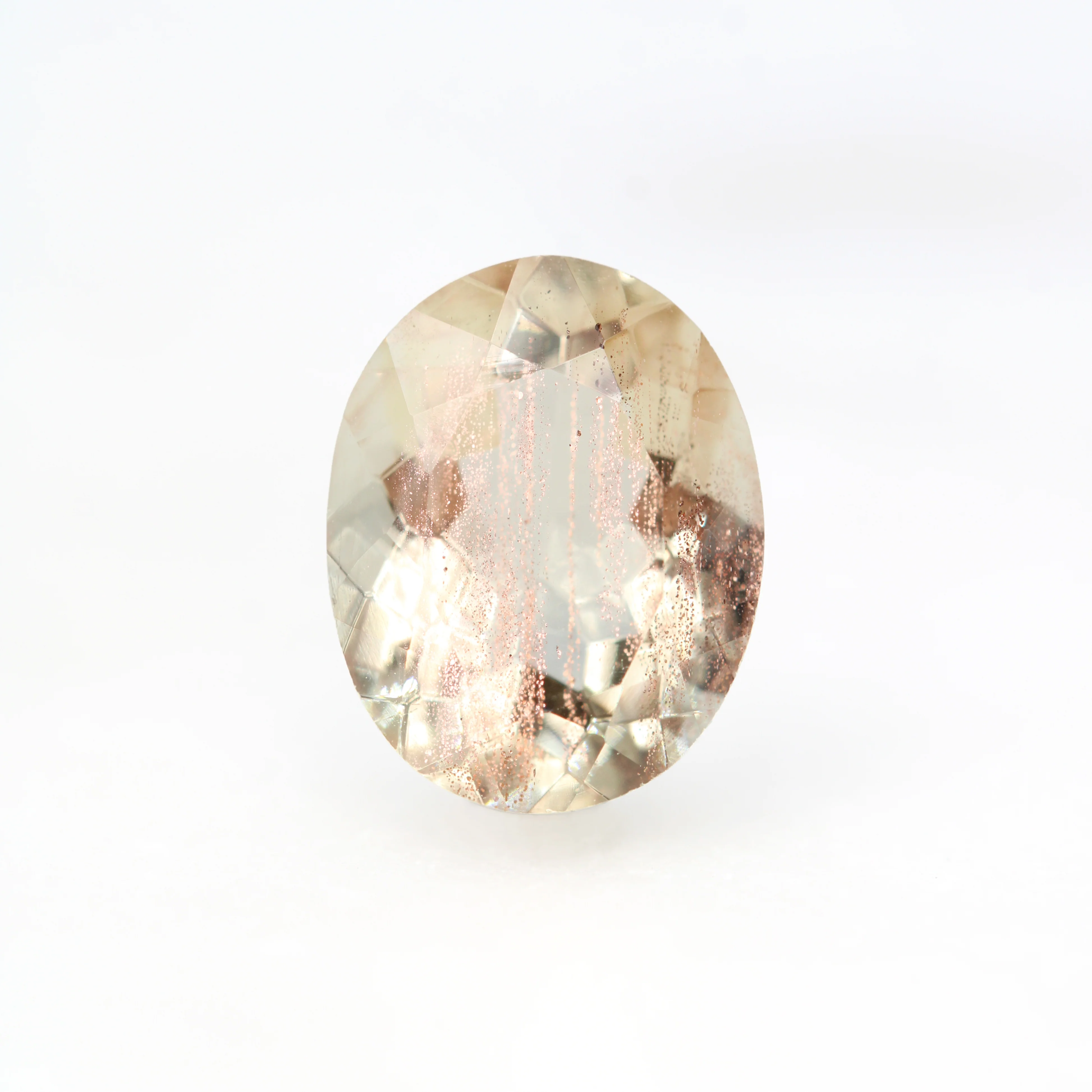 2.65 Carat Oval Sunstone for Custom Work - Inventory Code OSUN265 - Image 3