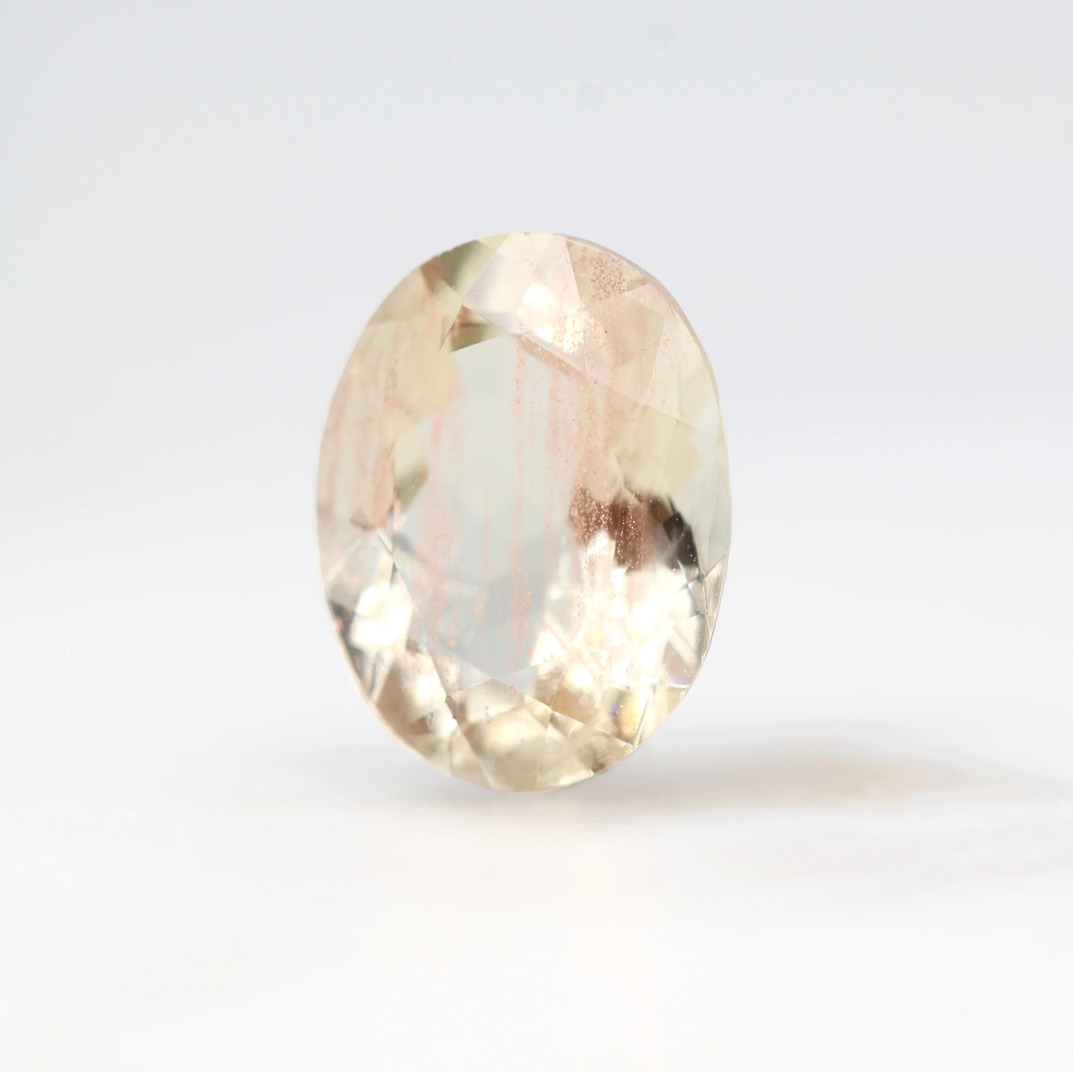2.65 Carat Oval Sunstone for Custom Work - Inventory Code OSUN265 - Image 4
