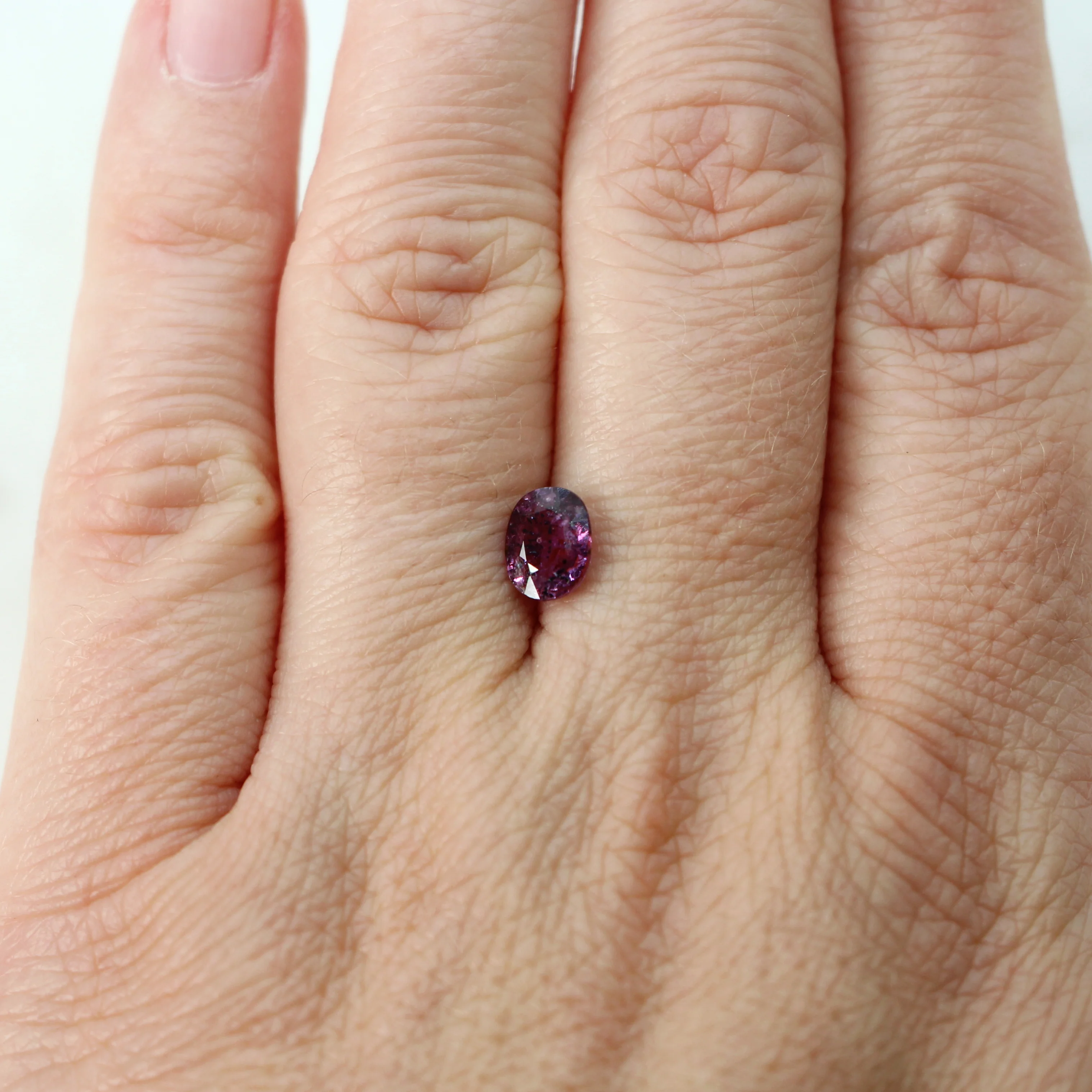 1.17 Carat Berry Oval Sapphire for Custom Work - Inventory Code POS117 - Image 2