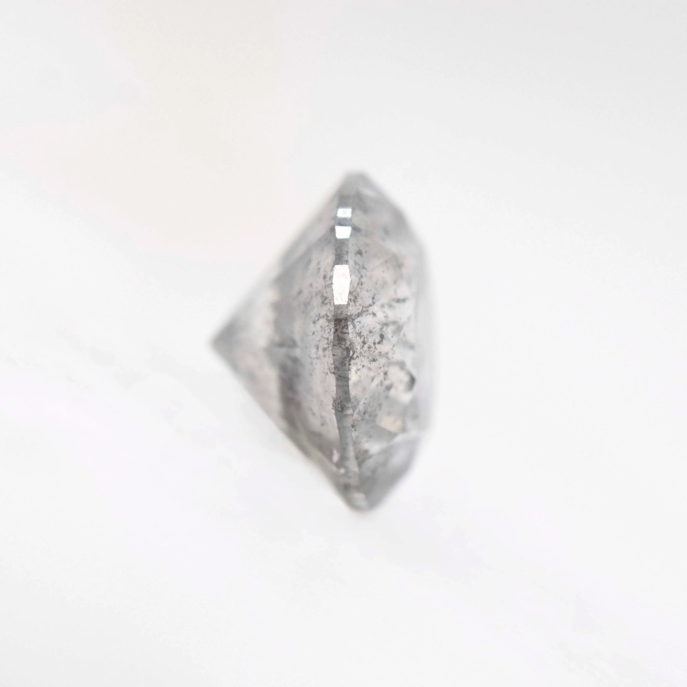 1.2 Carat Round Gray Salt and Pepper Diamond for Custom Work - Inventory Code SGR12 - Image 5