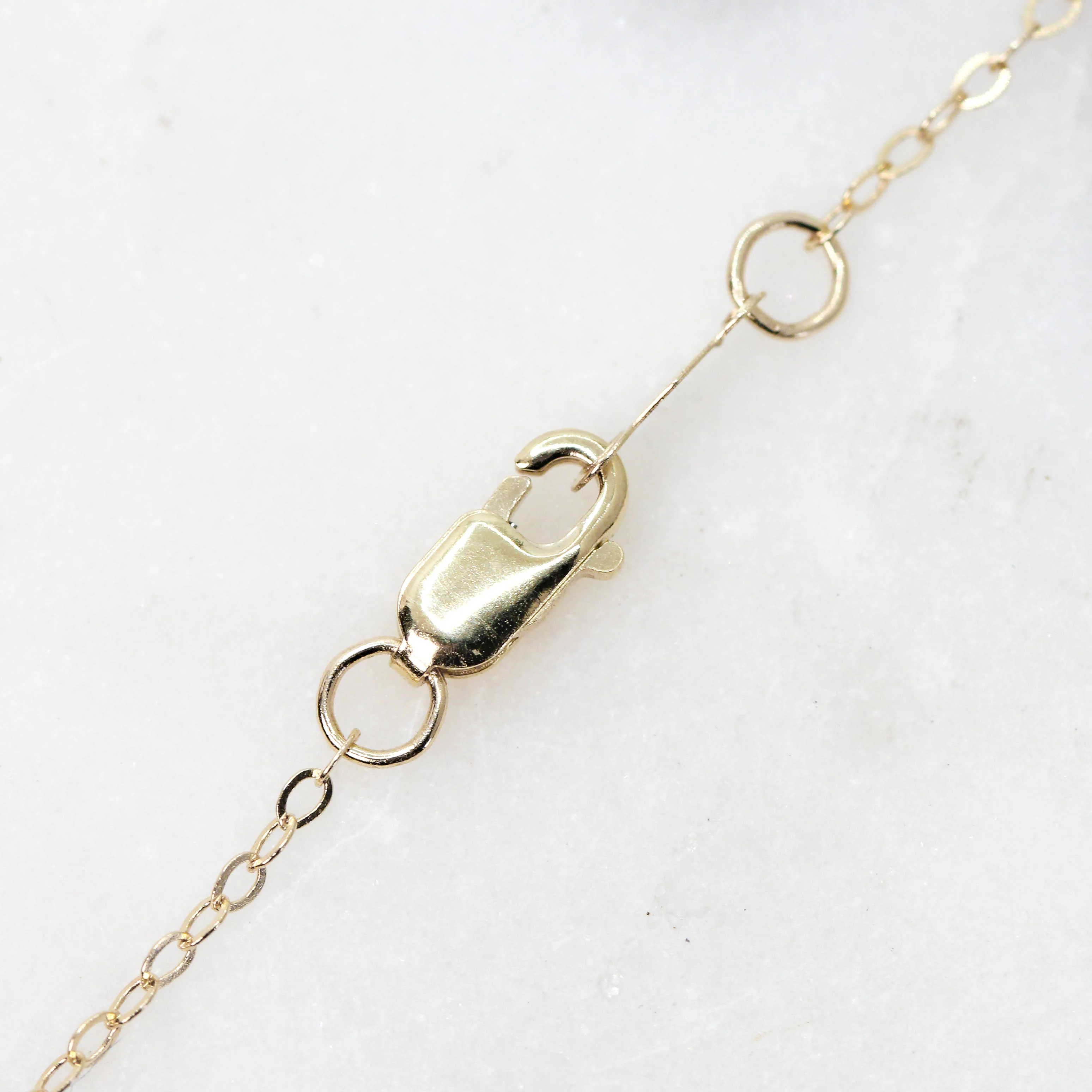 Christina Necklace with a 0.73 Carat Dark Gray Pear Salt and Pepper Diamond and White Accent Diamonds in 14k Yellow Gold - Ready to Ship - Image 5