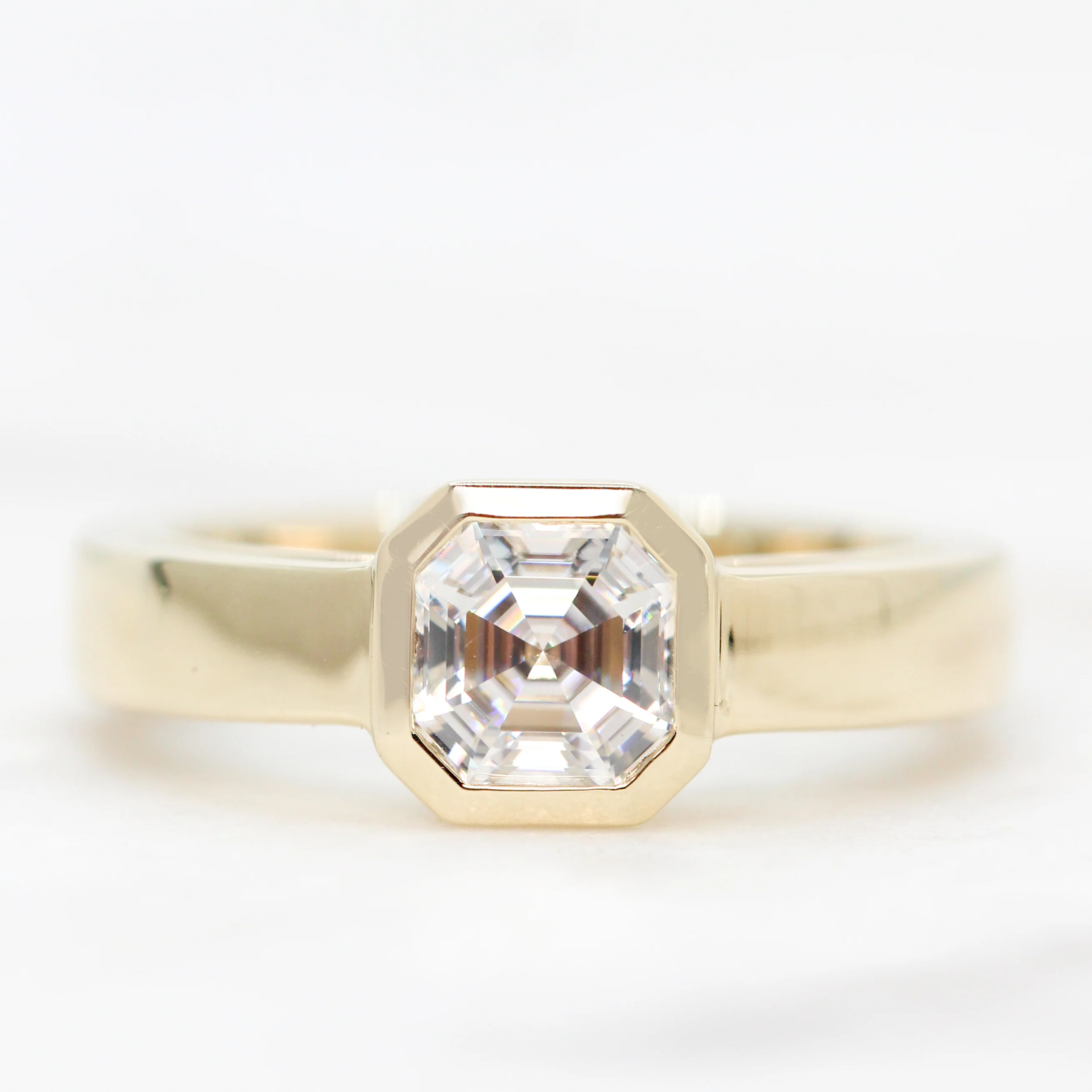 Mabel Ring with an Asscher Cut Moissanite - Made to Order, Choose Your Gold Tone - Image 2