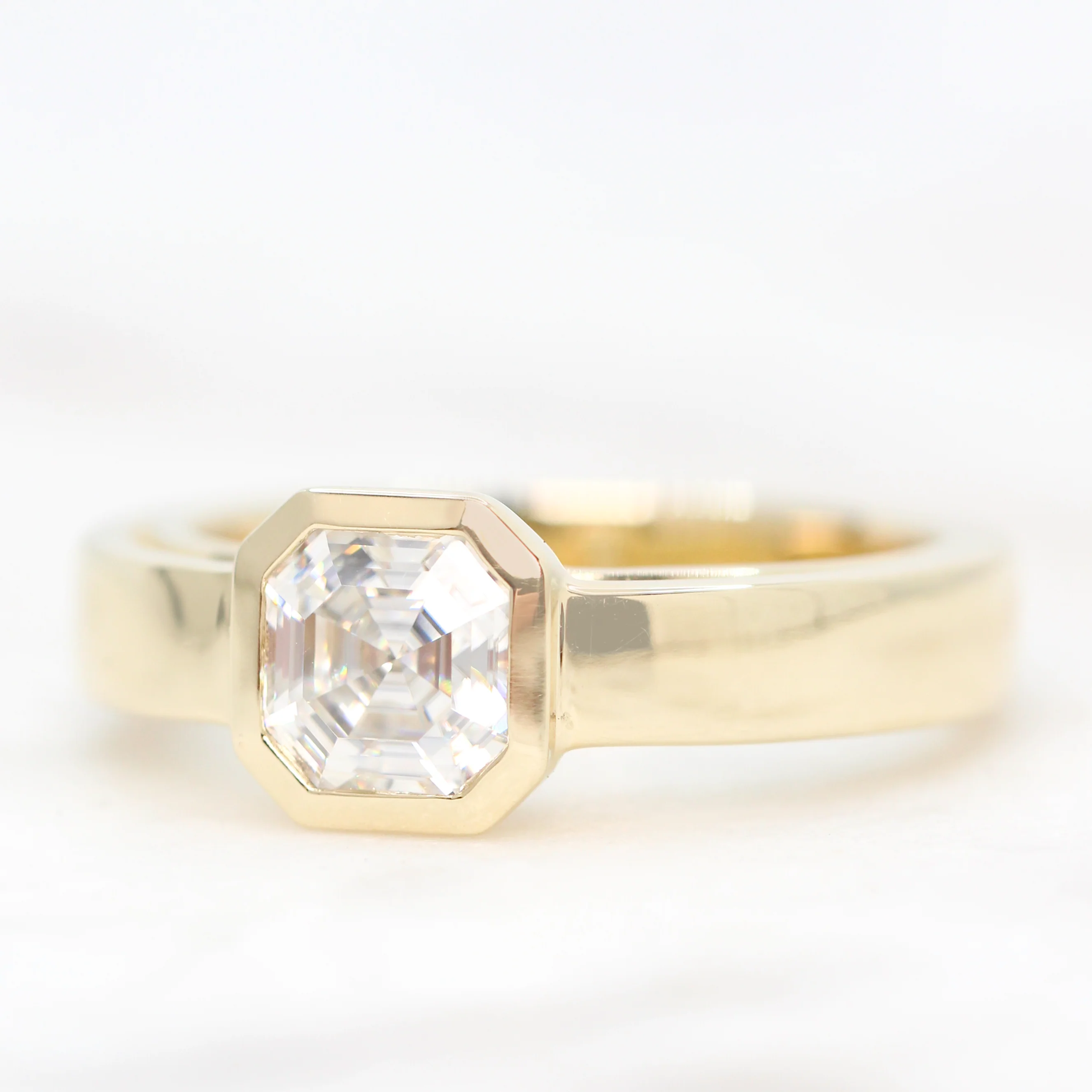 Mabel Ring with an Asscher Cut Moissanite - Made to Order, Choose Your Gold Tone - Image 7