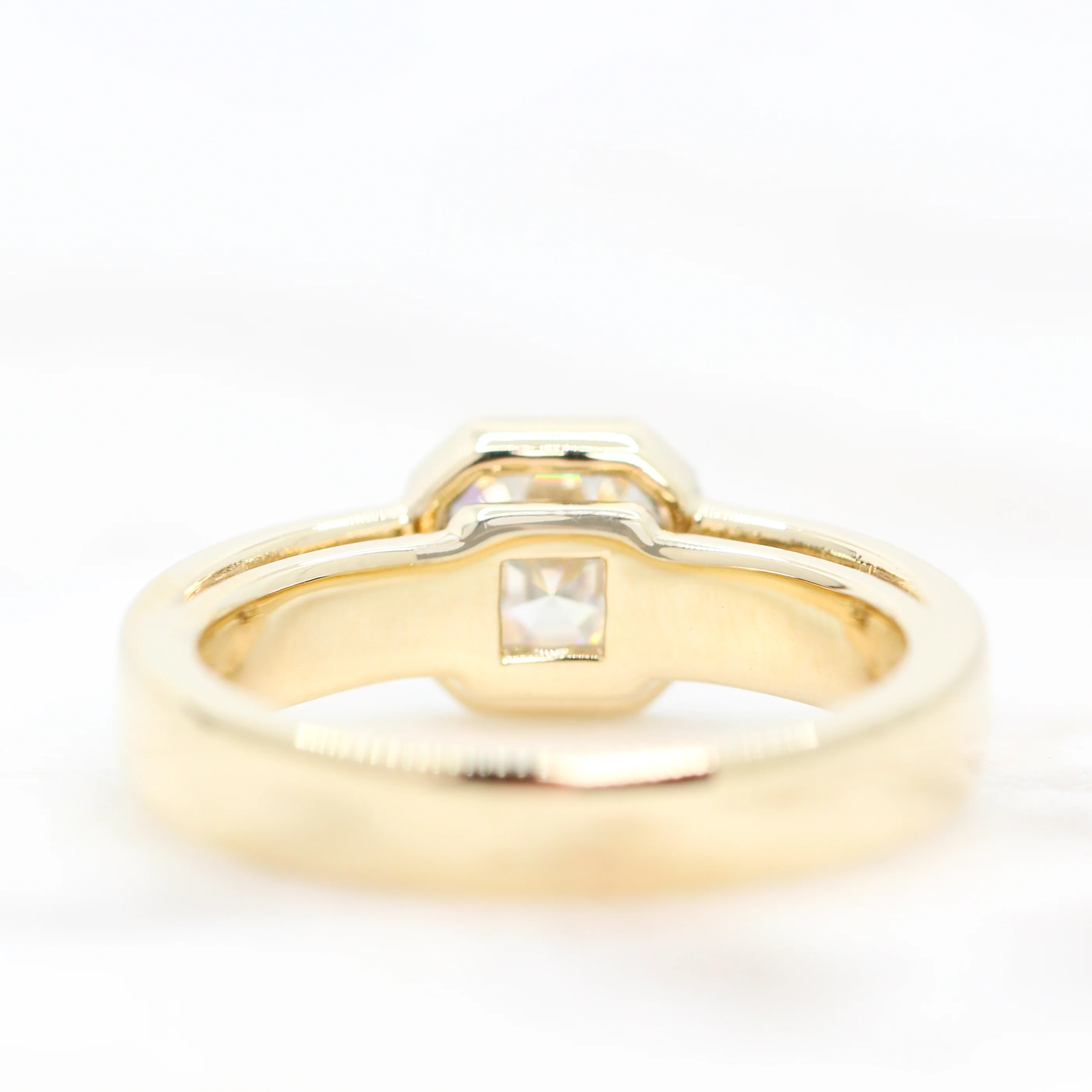 Mabel Ring with an Asscher Cut Moissanite - Made to Order, Choose Your Gold Tone - Image 9