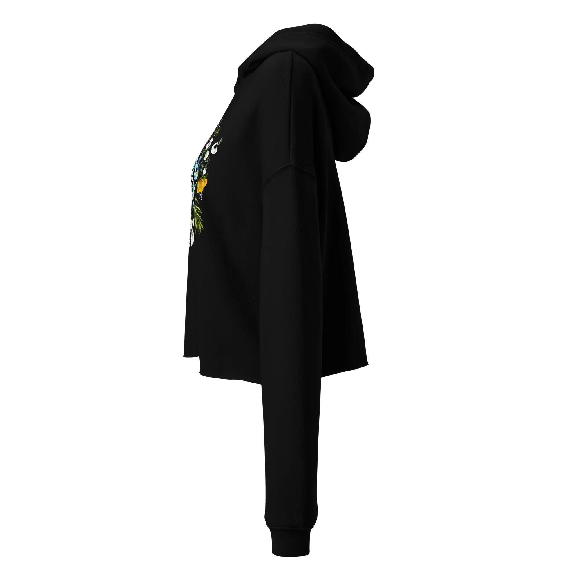 Midwinter Co. Cropped Hoodie - Sapphire & Flora by Samantha Bird - Image 4