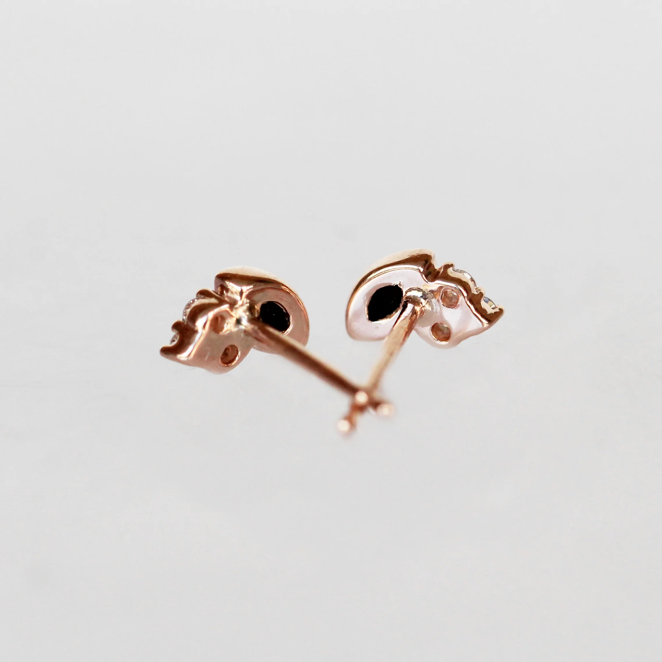 Jolean Earrings with Onyx + Diamonds - Made to Order, Choose Your Gold Tone - Image 7