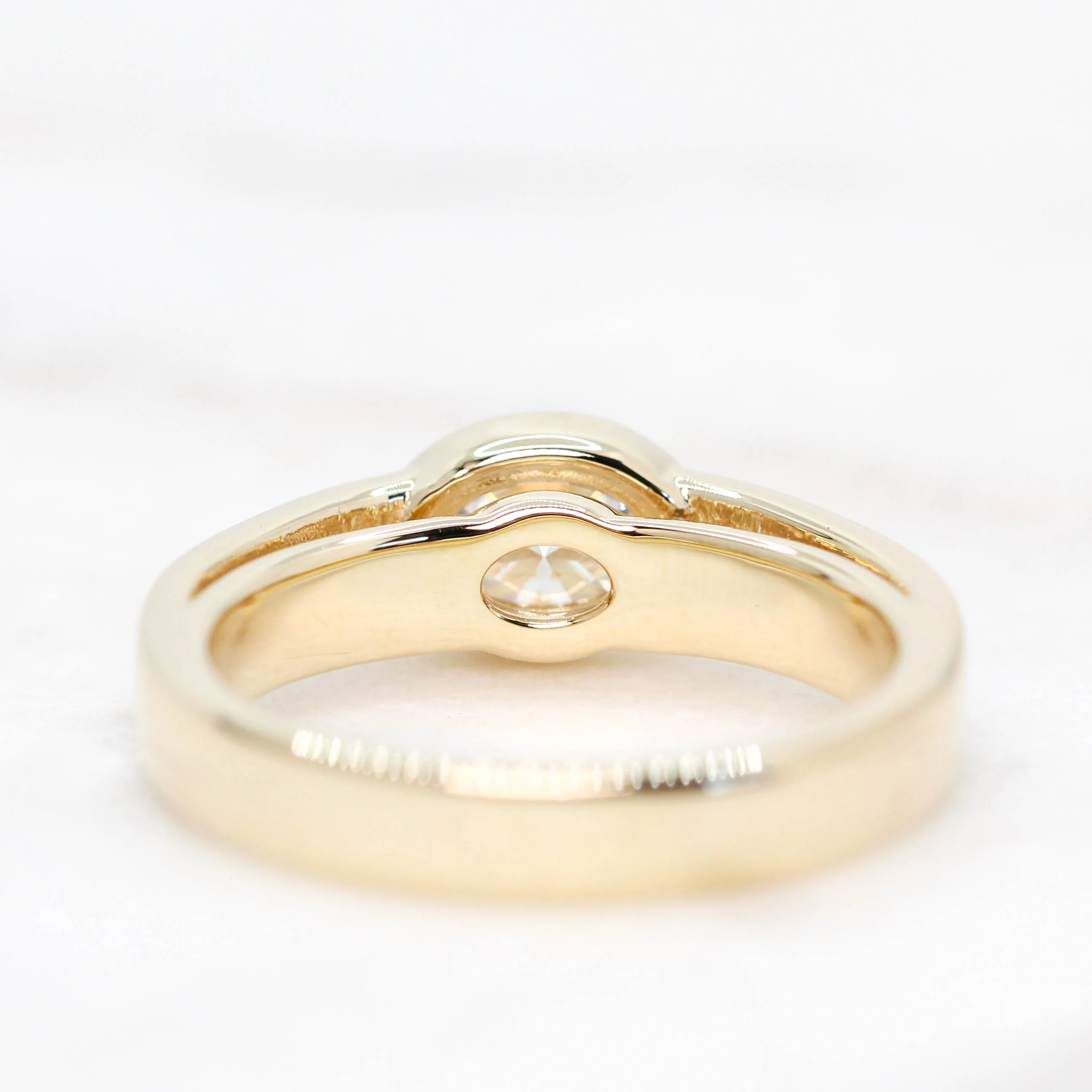 Mabel Ring with an Oval Moissanite - Made to Order, Choose Your Gold Tone - Image 9