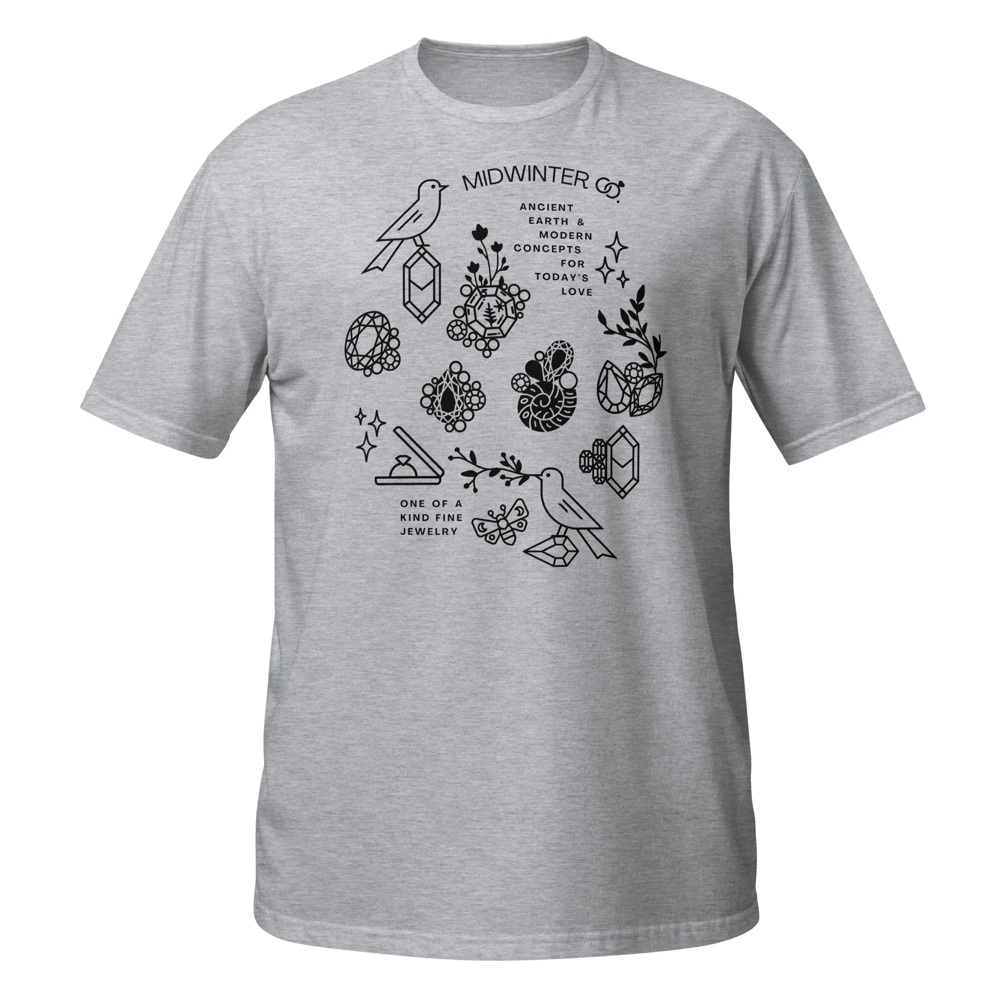 Midwinter Co Sketch Unisex T-Shirt - Light Tones - Image 3