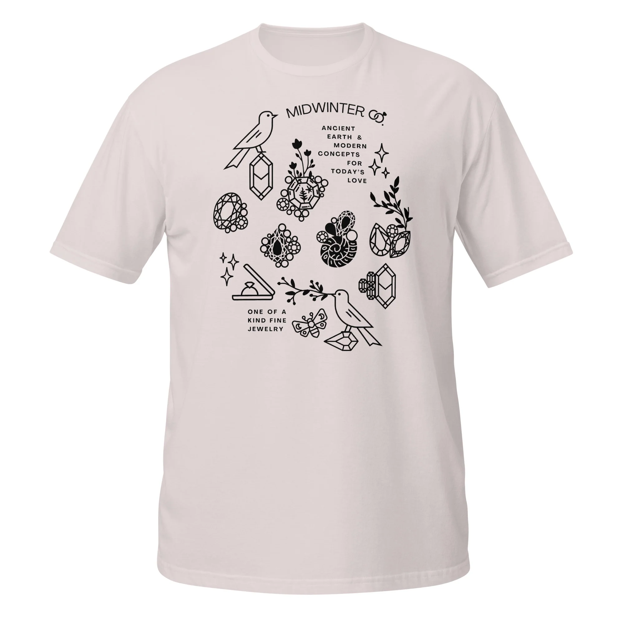 Midwinter Co Sketch Unisex T-Shirt - Light Tones - Image 4