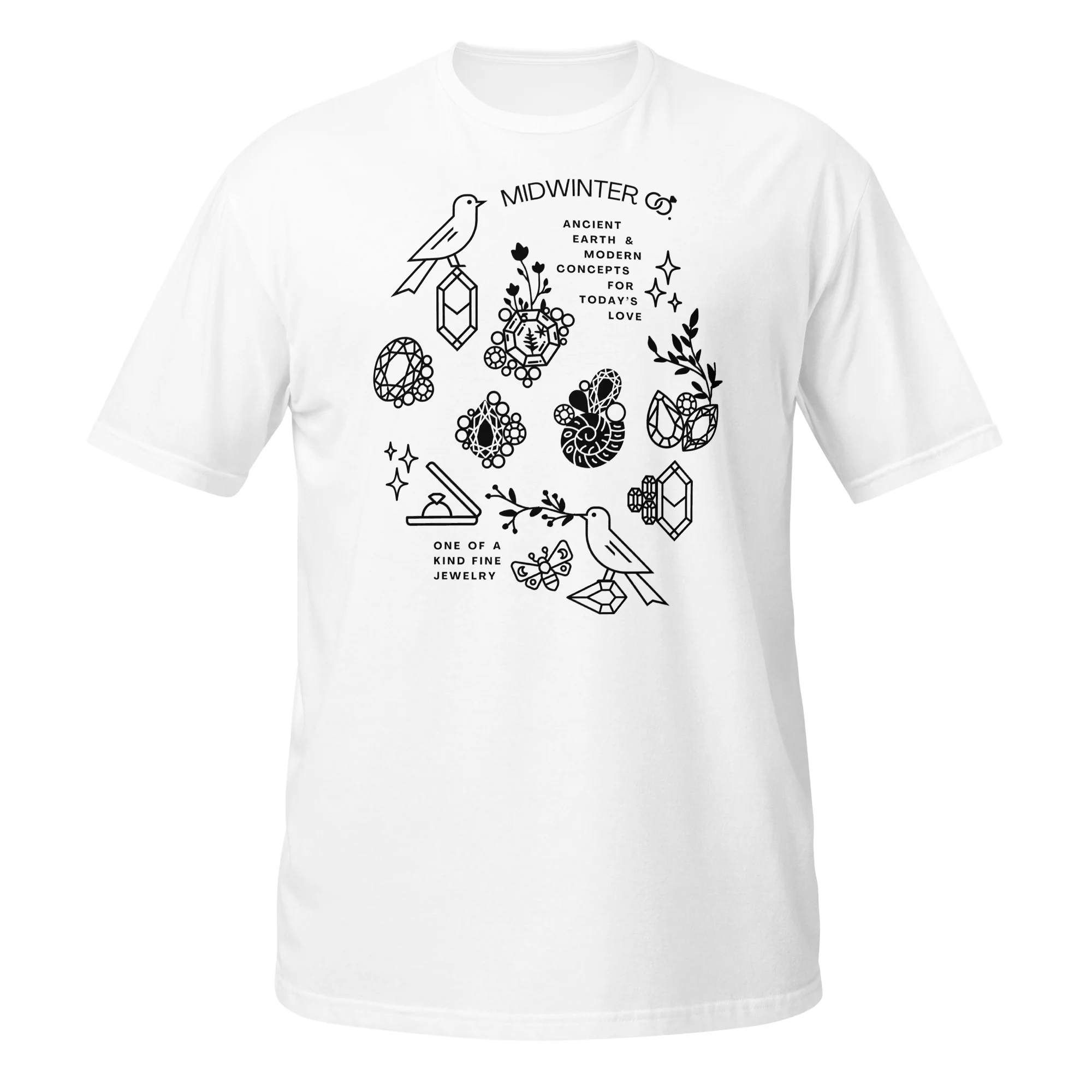 Midwinter Co Sketch Unisex T-Shirt - Light Tones - Image 5