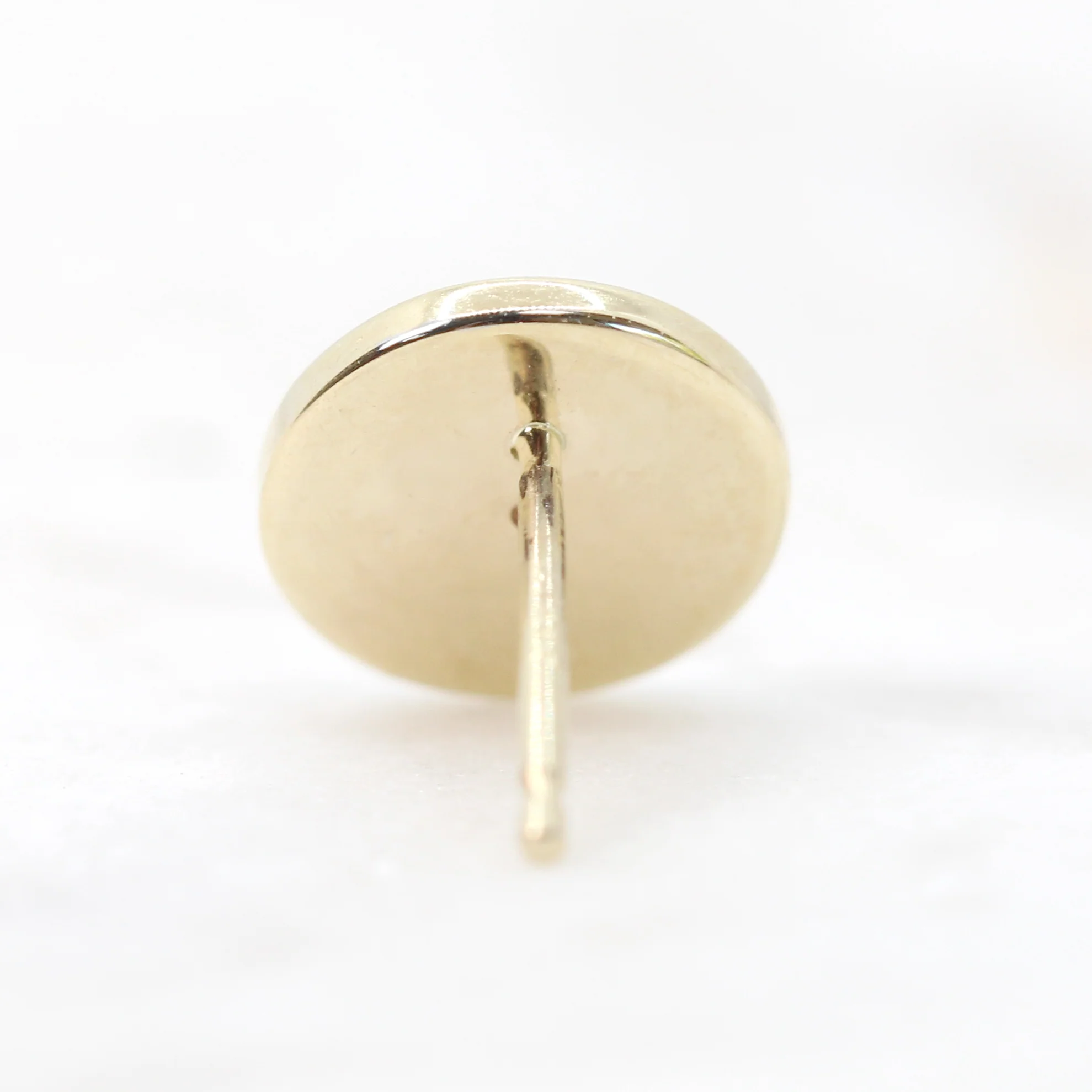 Moon Phase Stud Set Earrings with Diamond Accent - Made to Order, Choose Your Gold Tone - Image 8