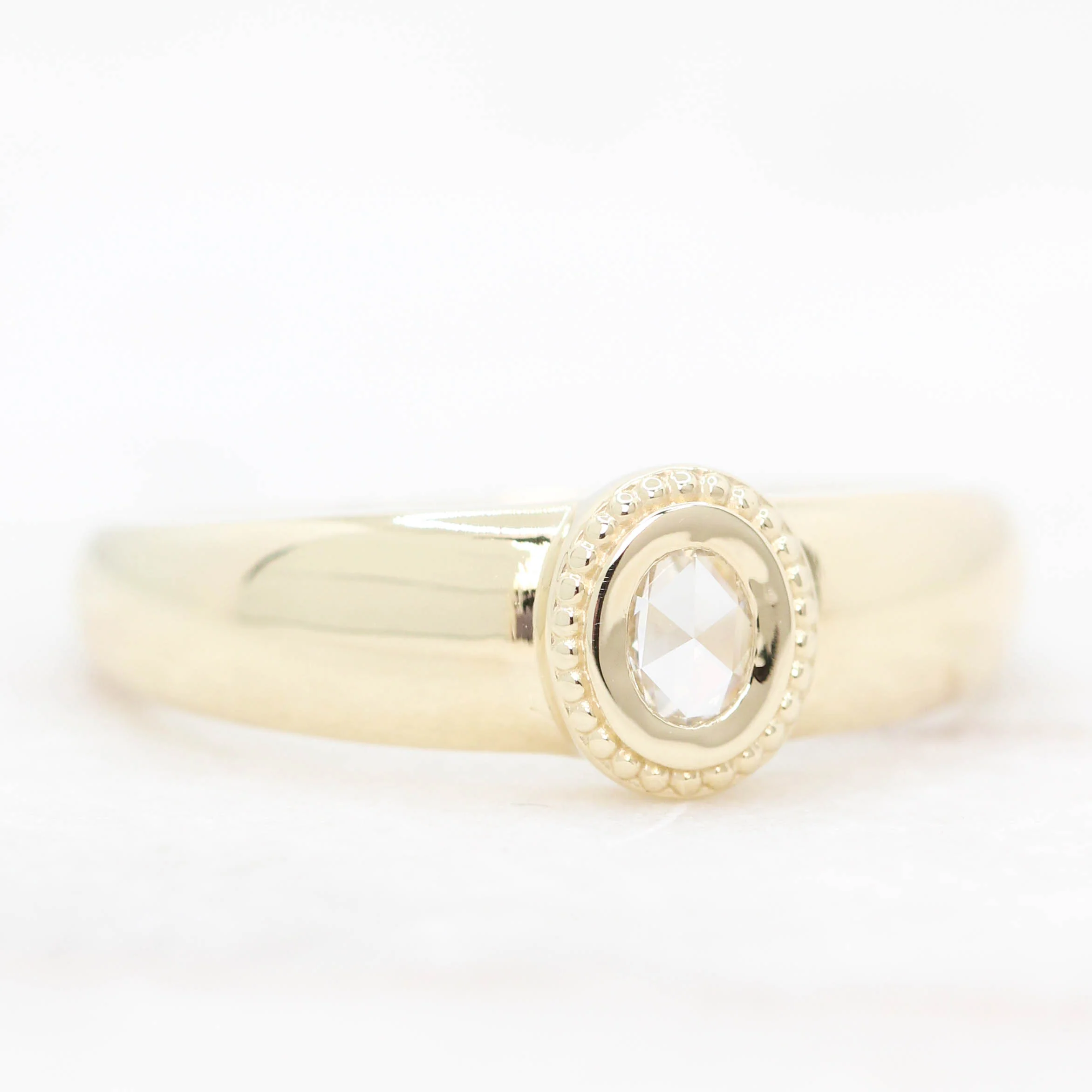 Eloise Ring with a 0.10 Carat Oval Rose Cut Diamond - Made to Order - Image 4
