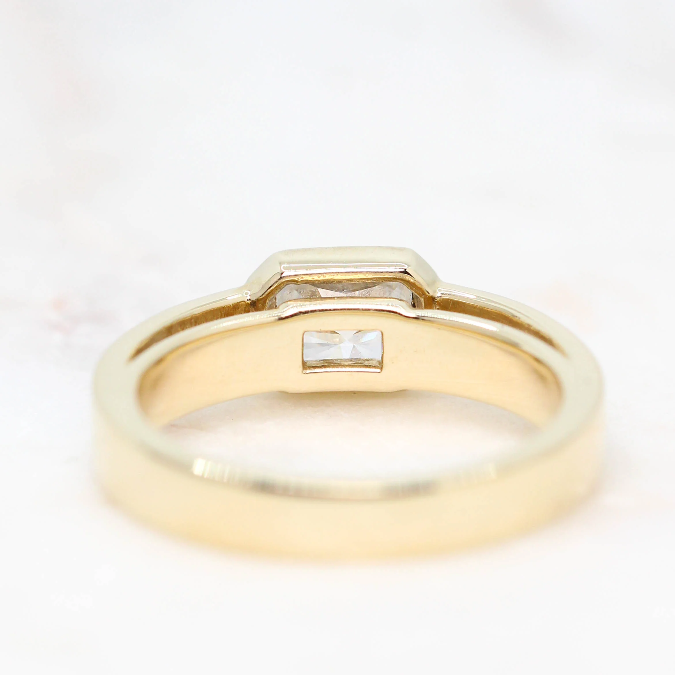 Mabel Ring with a Radiant Cut Moissanite - Made to Order, Choose Your Gold Tone - Image 10