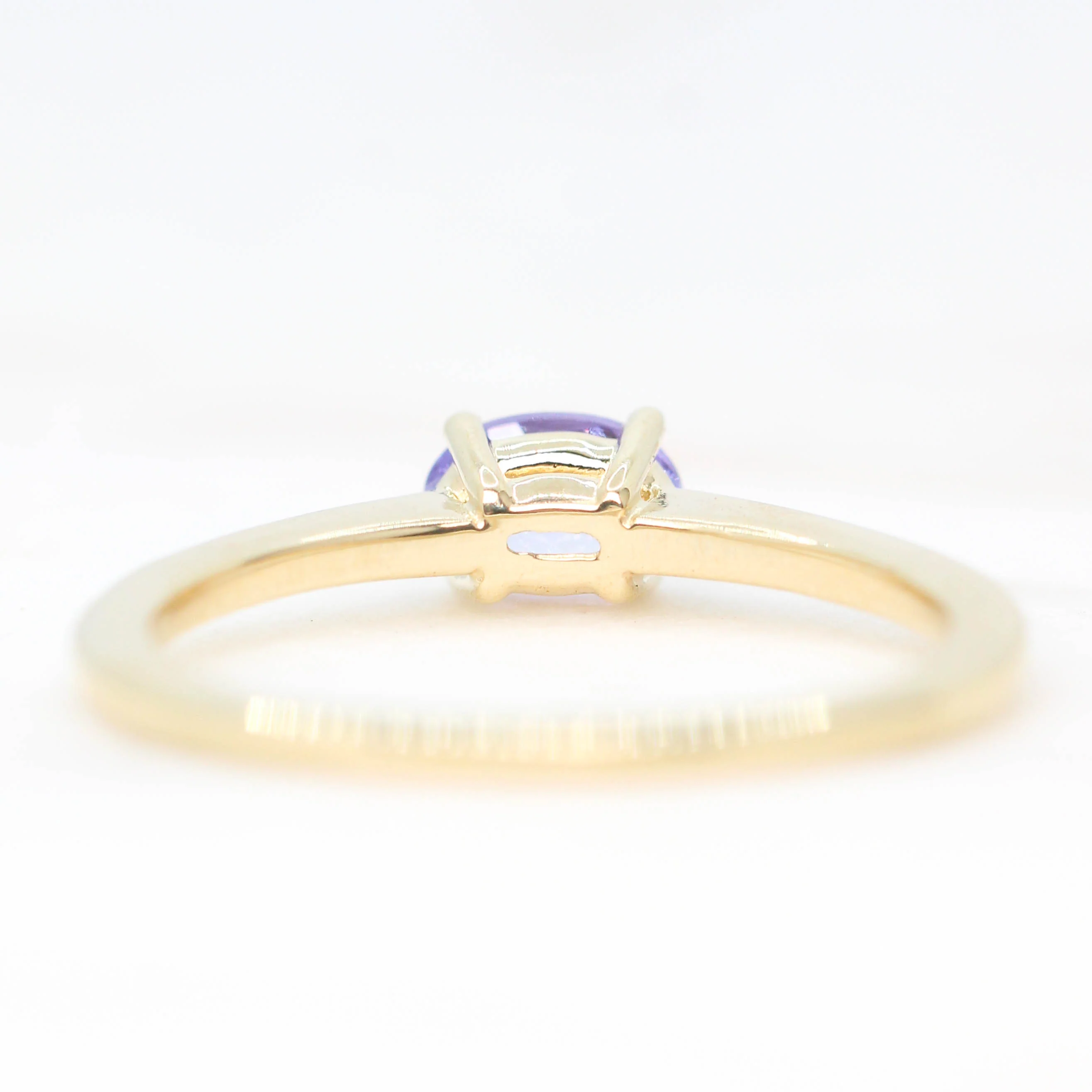 Ruthie Ring with a 0.44 Carat Oval Tanzanite in 14k Yellow Gold - Ready to Size and Ship - Image 6