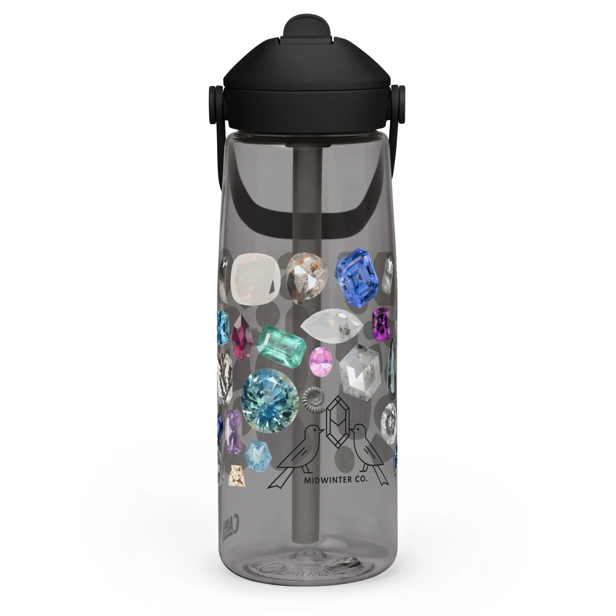 Stones of Midwinter Co. Smoky Gray Camelbak Water Bottle - Image 3